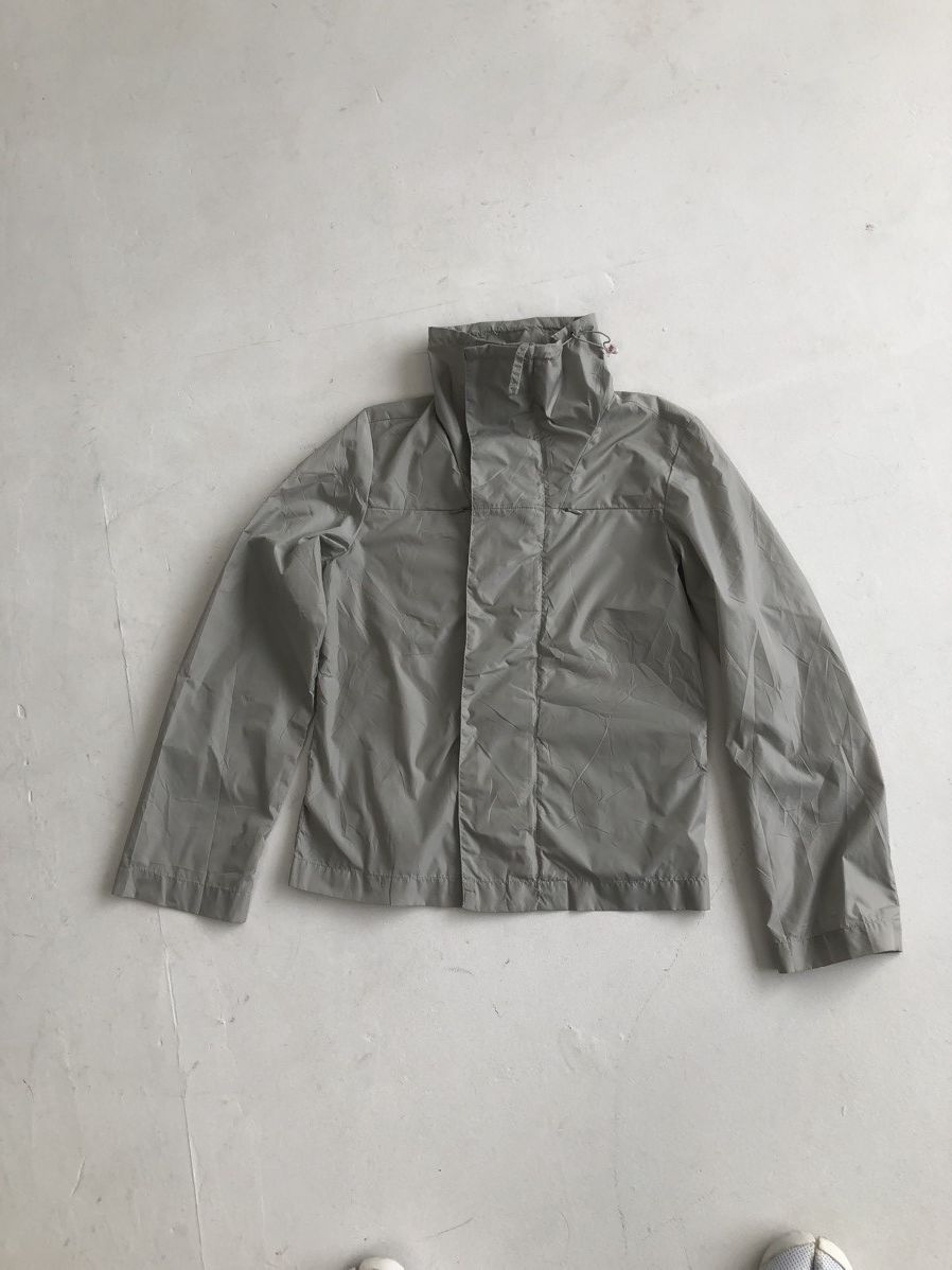 Image of Archival Clothing x Avant Garde Vintage Diesel Jacket Parachute Windbreaker Light Silver (Size Smal