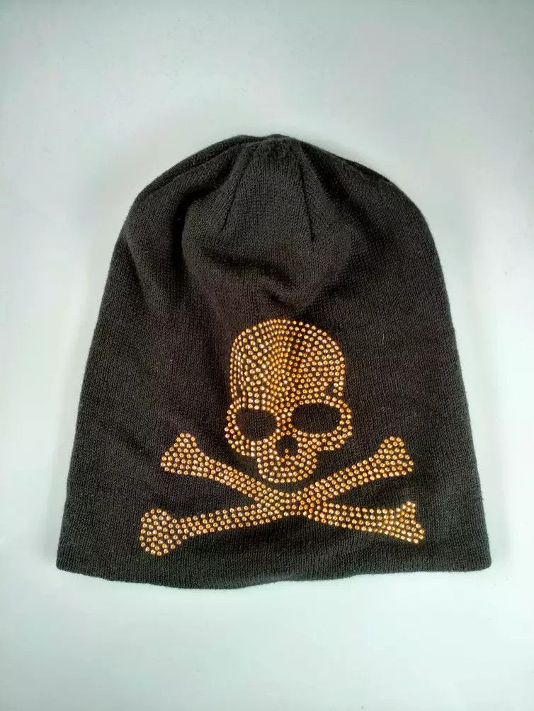Japanese Brand LOHL Skulls Beanie Knitted Size ONE SIZE - 2 Thumbnail