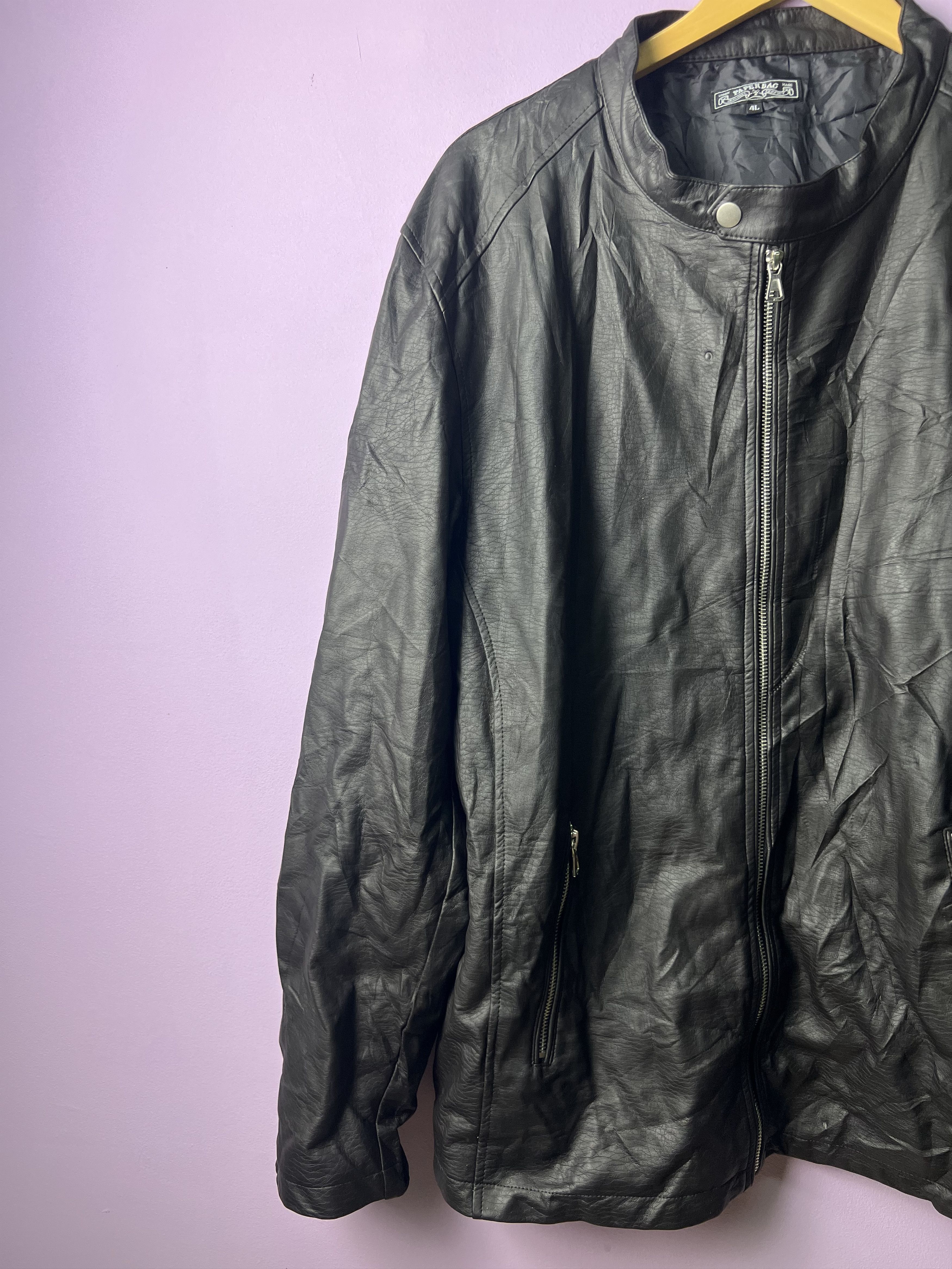 Other 🔥Paper Bag Union Made Composition Leather Jackets Size US M / EU 48-50 / 2 - 4 Thumbnail