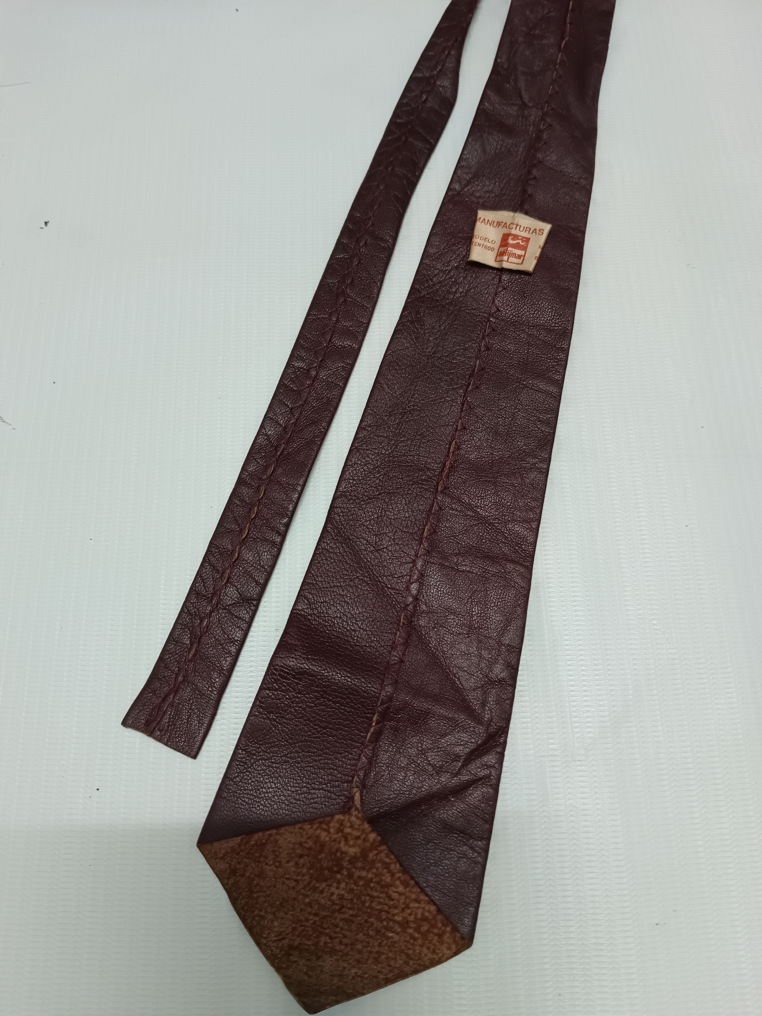 Genuine Leather × Vintage Vintage Leather Tie Antymar Size ONE SIZE - 5 Thumbnail
