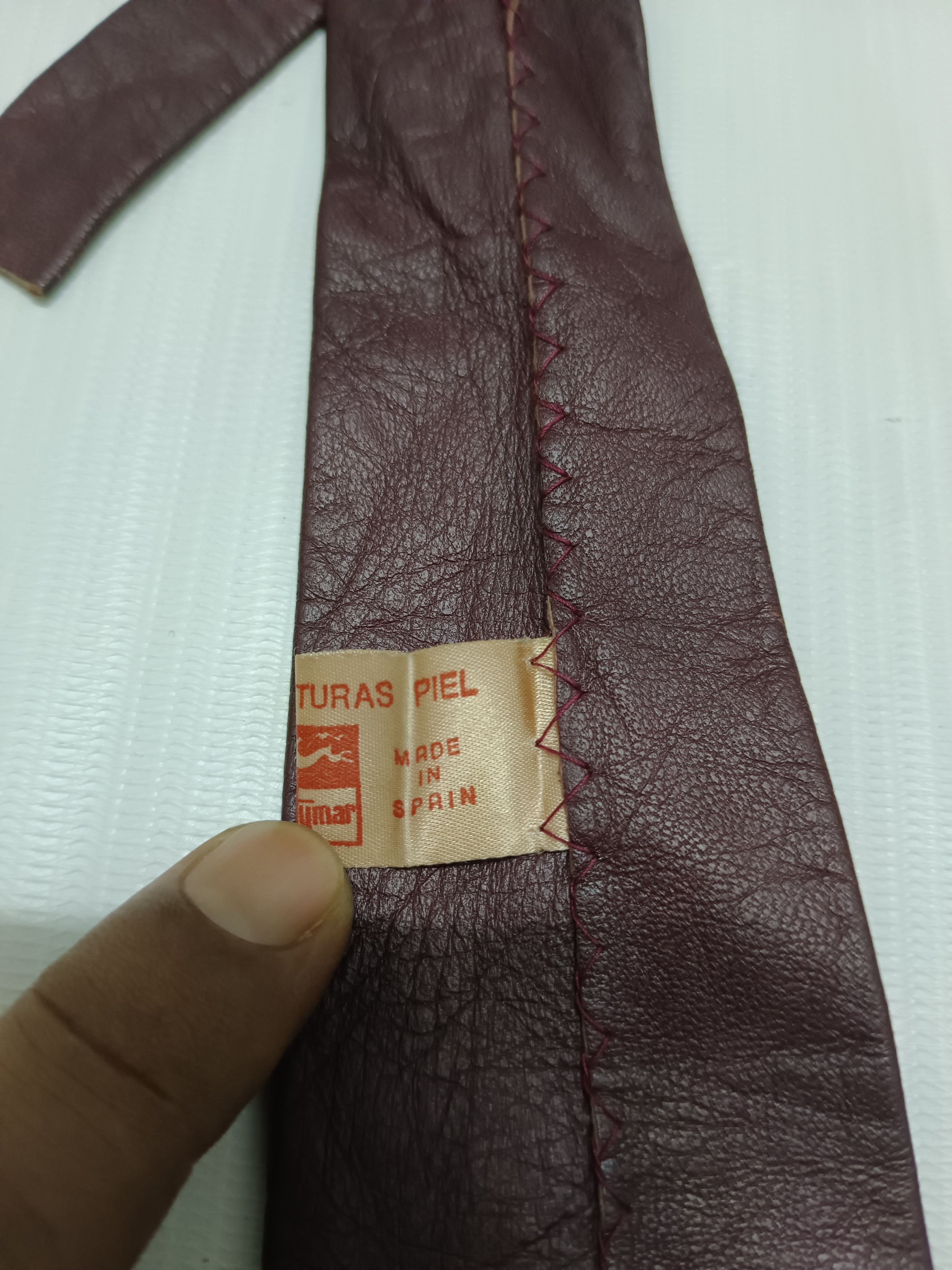 Genuine Leather × Vintage Vintage Leather Tie Antymar Size ONE SIZE - 4 Thumbnail