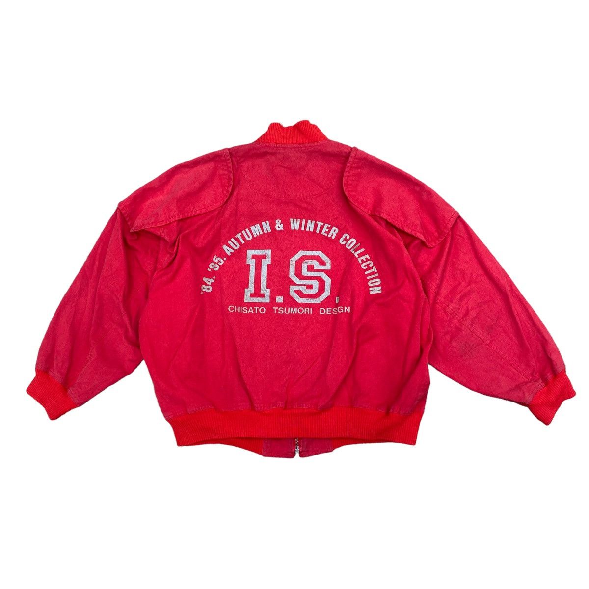 image of Aw 84 85 Issey Miyake Tsumori Chisato Design Bomber Jacket in Red, Men's (Size Medium)