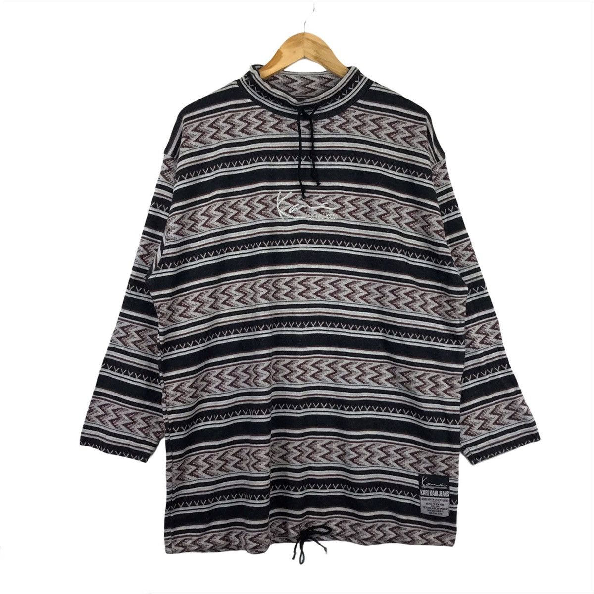 vintage karl kani jeans stripe sweatshirt