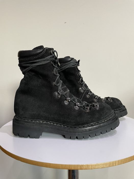 Guidi Guidi 20 Hiking Boots Reverse Black Leather Vibram Lug Sole | Grailed