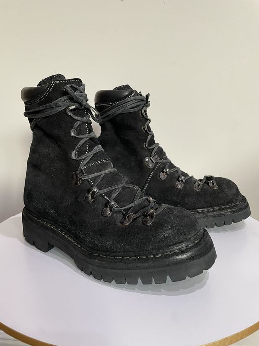 Guidi Guidi 20 Hiking Boots Reverse Black Leather Vibram Lug Sole | Grailed