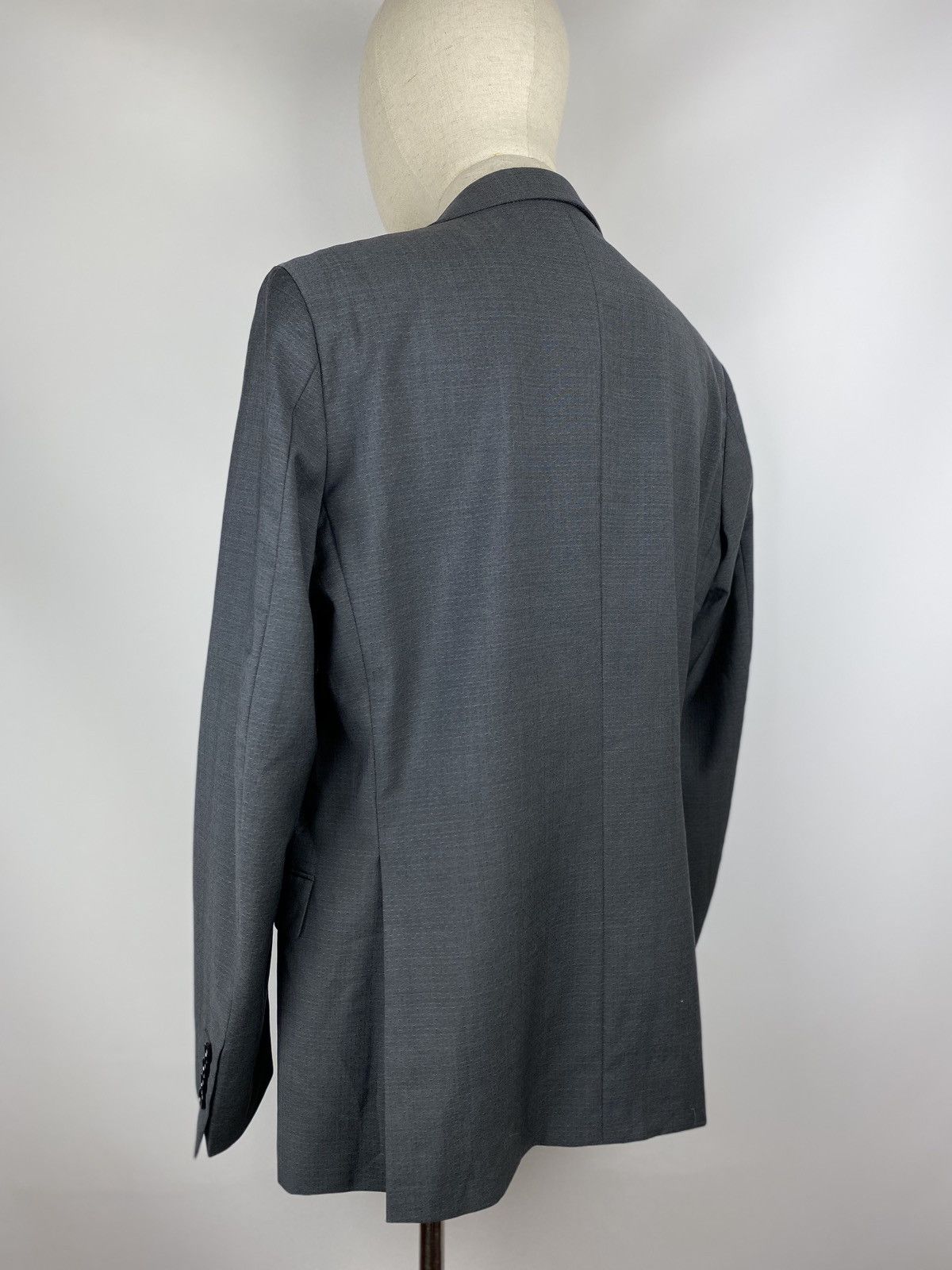 Designer × Paoloni Paoloni men’s gray wool blazer jacket sport coat size 50 Size 40R - 9 Thumbnail