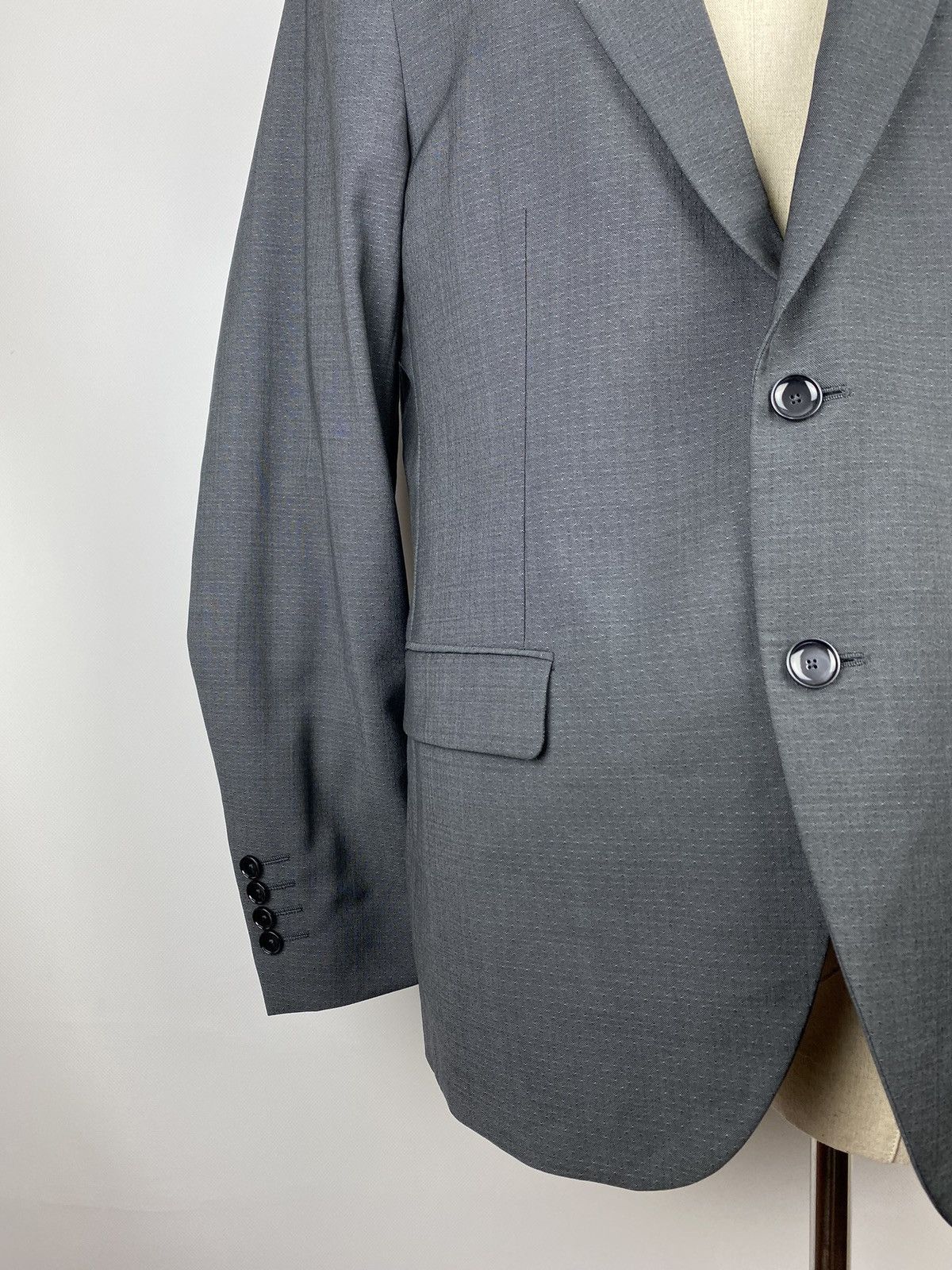 Designer × Paoloni Paoloni men’s gray wool blazer jacket sport coat size 50 Size 40R - 4 Thumbnail