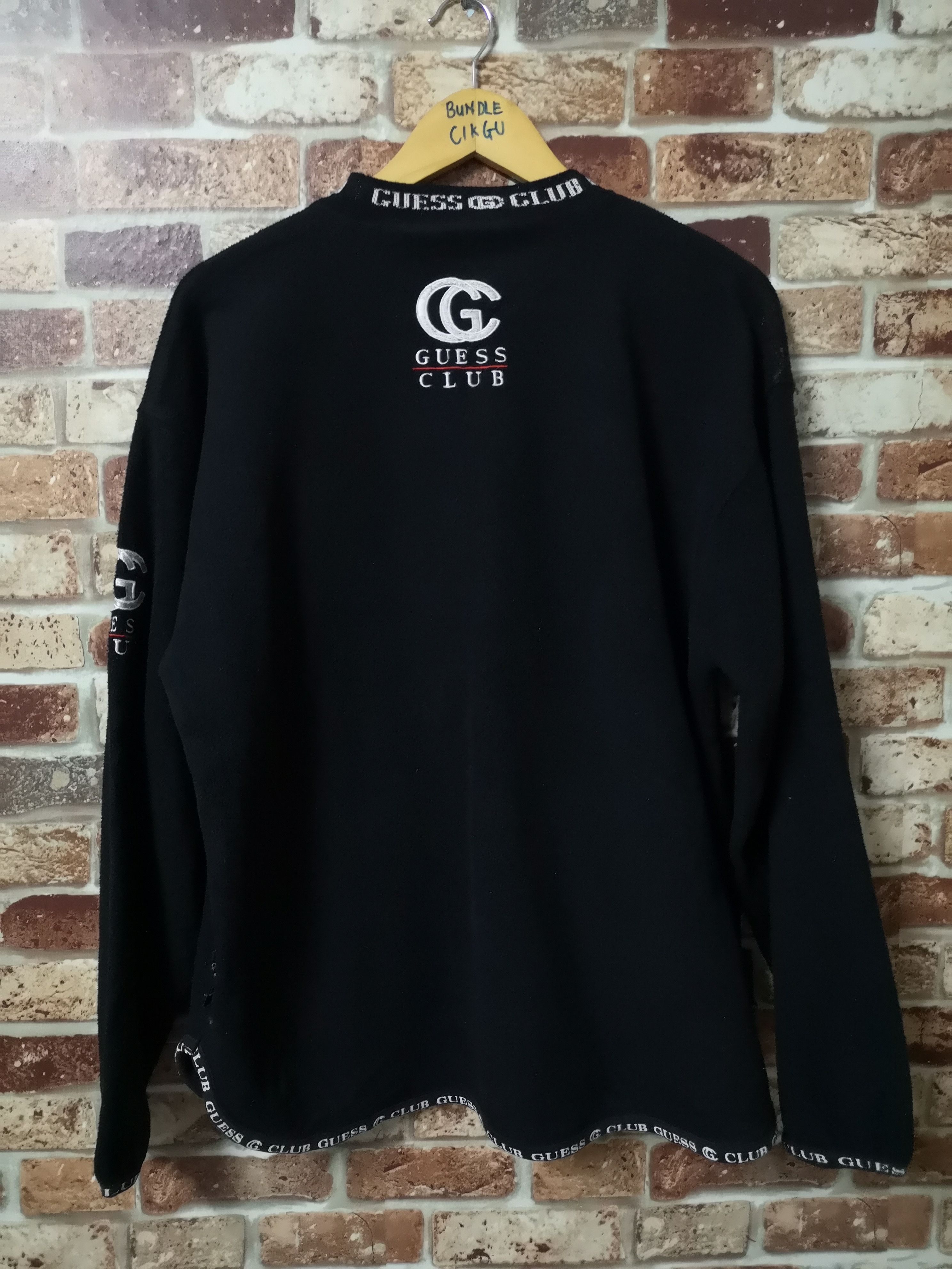 Guess × Vintage 🔥TRUE VINTAGE🔥Guest Club Fleece Hoddies Size US L / EU 52-54 / 3 - 2 Thumbnail