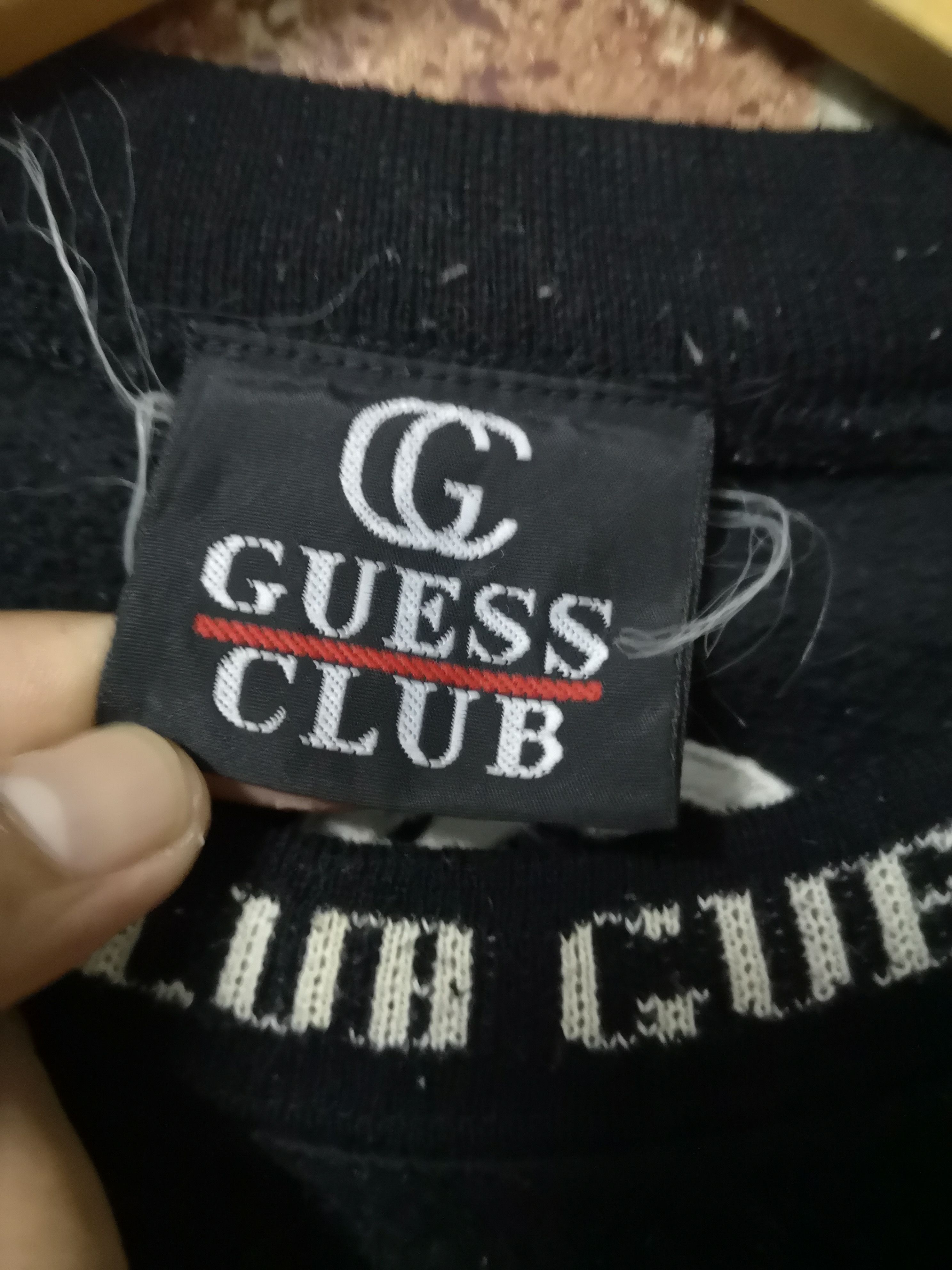 Guess × Vintage 🔥TRUE VINTAGE🔥Guest Club Fleece Hoddies Size US L / EU 52-54 / 3 - 7 Thumbnail