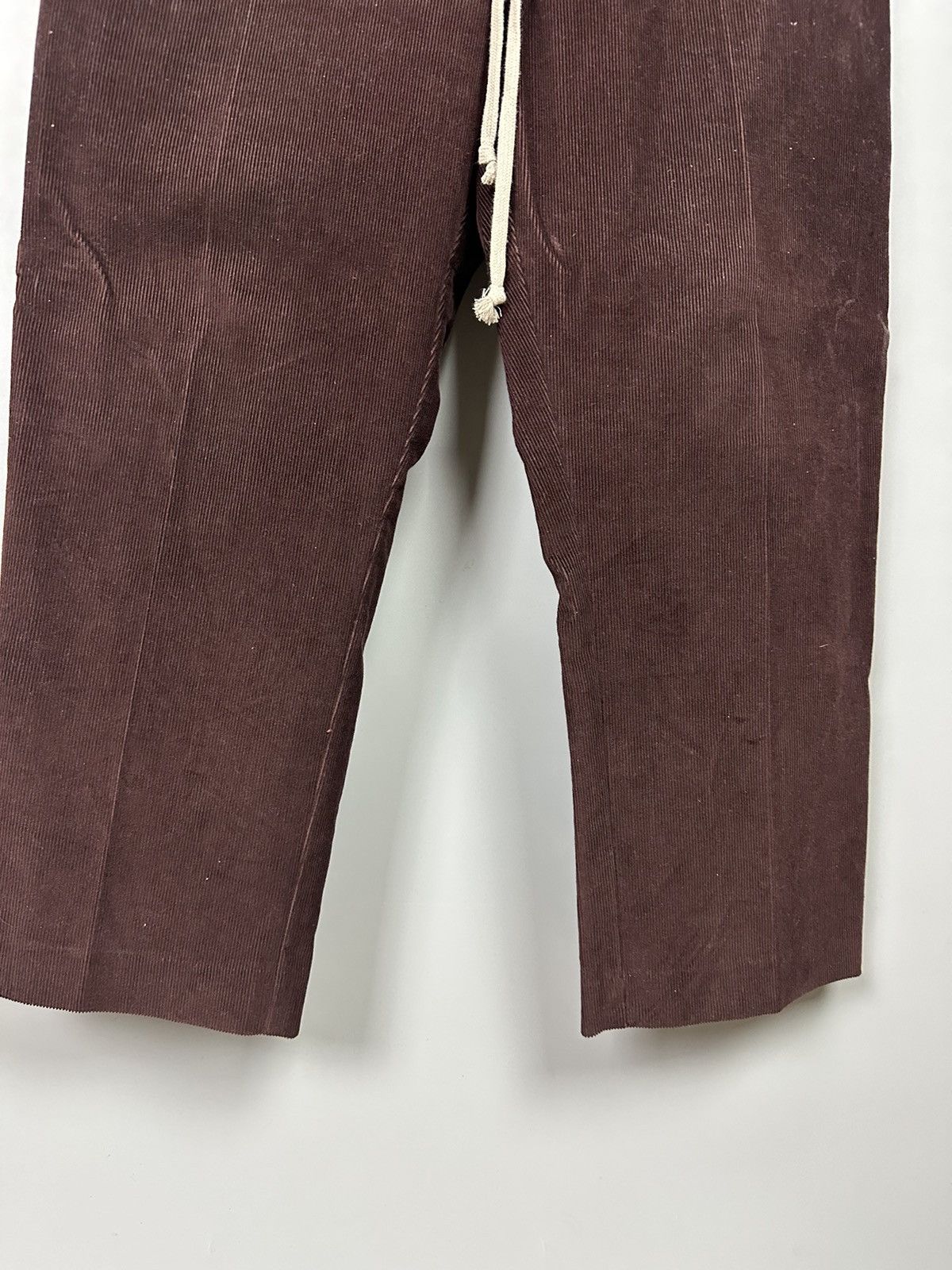 Rick Owens FW20 ‘PERFORMA’ Corduroy Cropped Pants Size US 34 / EU 50 - 3 Thumbnail