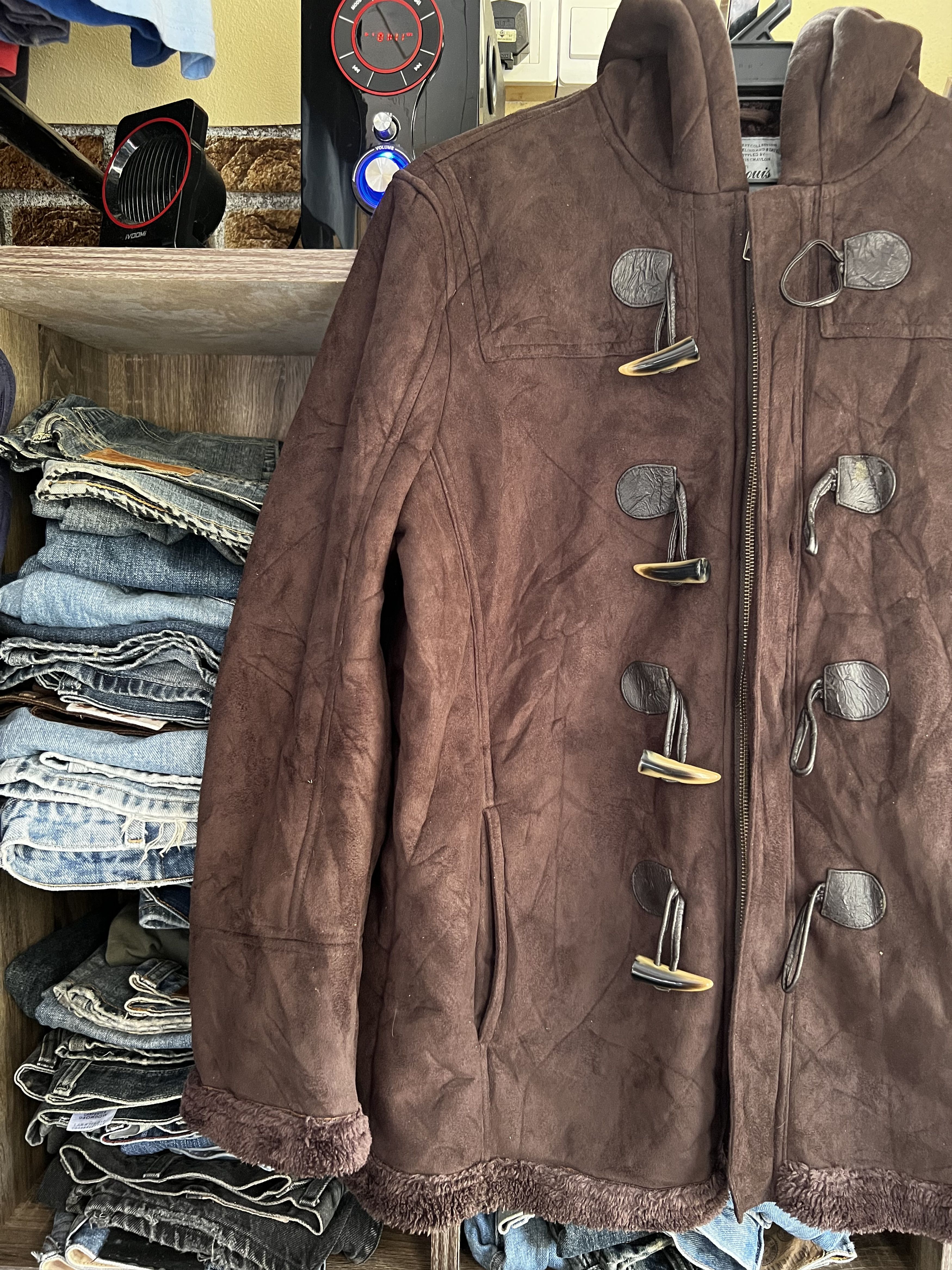 Other 🔥Louis Chavlon Shearling Leather Suede Duffle Jackets Size US M / EU 48-50 / 2 - 4 Thumbnail