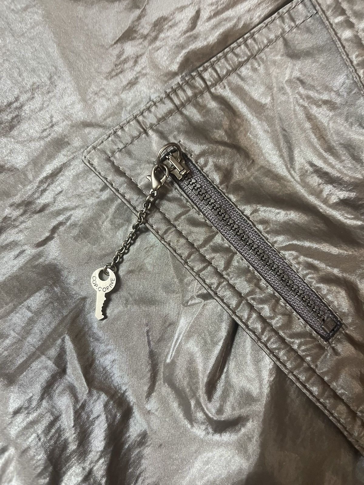 Designer × Vintage Cop. Copine avant garde metallic trench coat Y2K Size S / US 4 / IT 40 - 4 Thumbnail