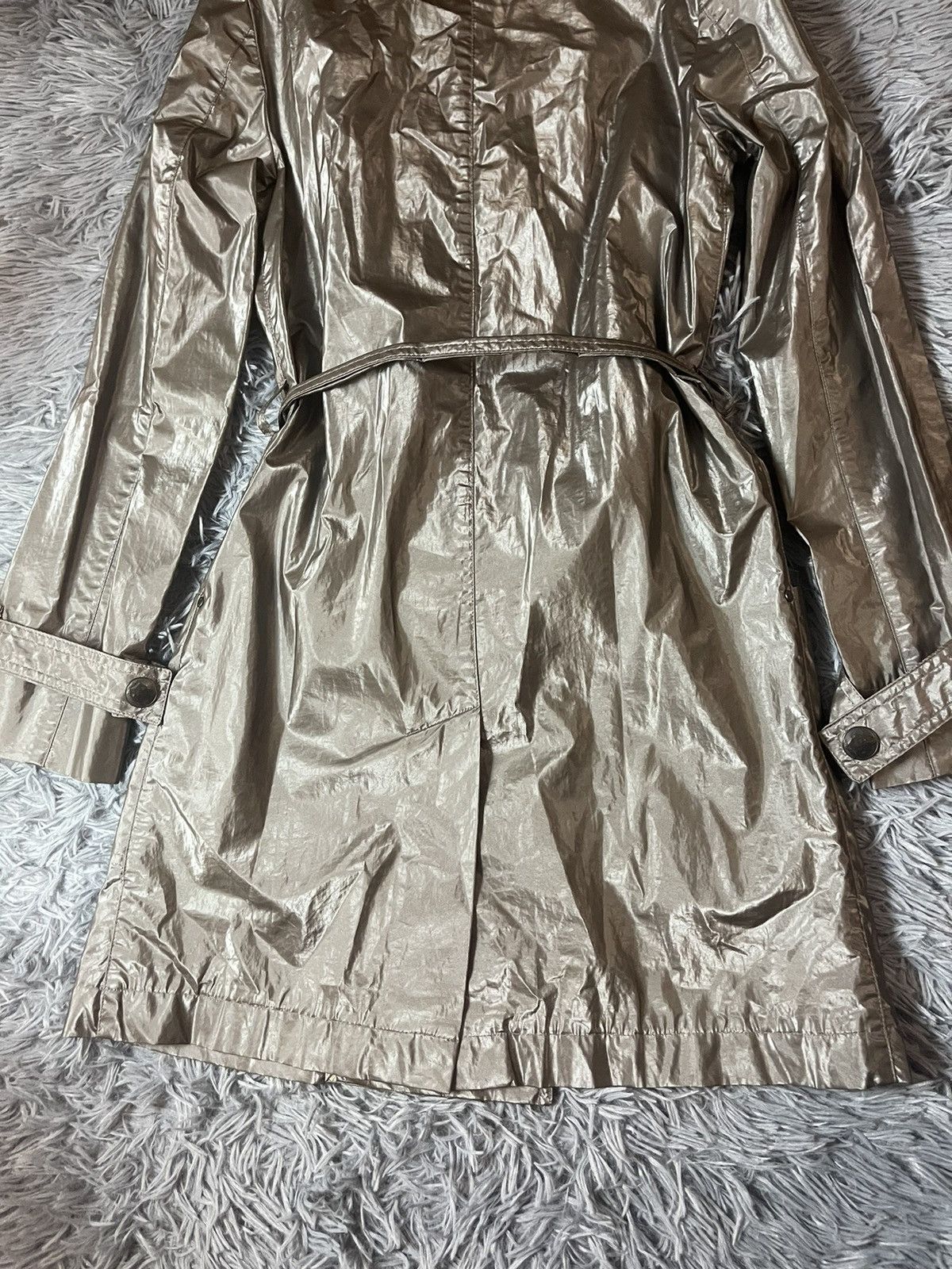 Designer × Vintage Cop. Copine avant garde metallic trench coat Y2K Size S / US 4 / IT 40 - 12 Thumbnail