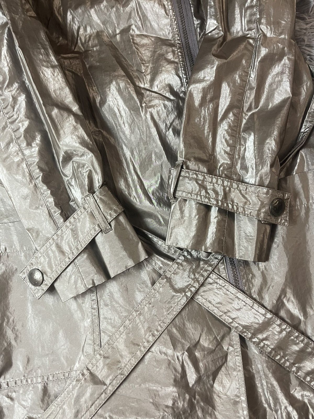 Designer × Vintage Cop. Copine avant garde metallic trench coat Y2K Size S / US 4 / IT 40 - 3 Thumbnail