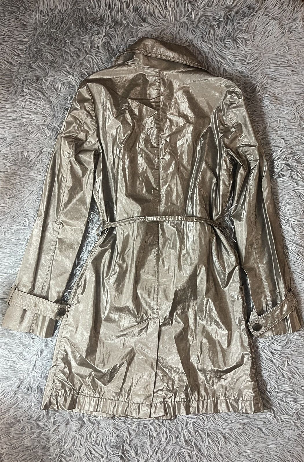 Designer × Vintage Cop. Copine avant garde metallic trench coat Y2K Size S / US 4 / IT 40 - 11 Thumbnail