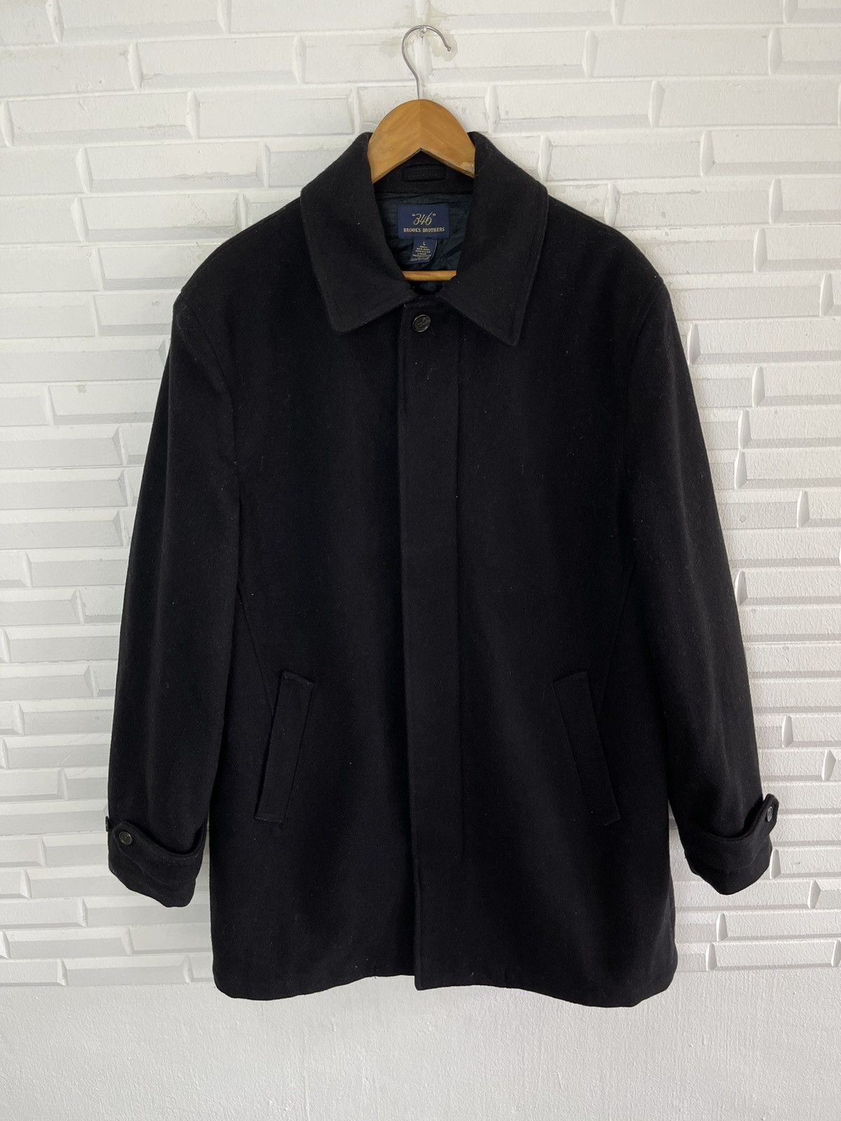 Brooks Brothers ☃️❄️Winter Brooks Brothers Wool Coat Blue Black Size US L / EU 52-54 / 3 - 1 Thumbnail