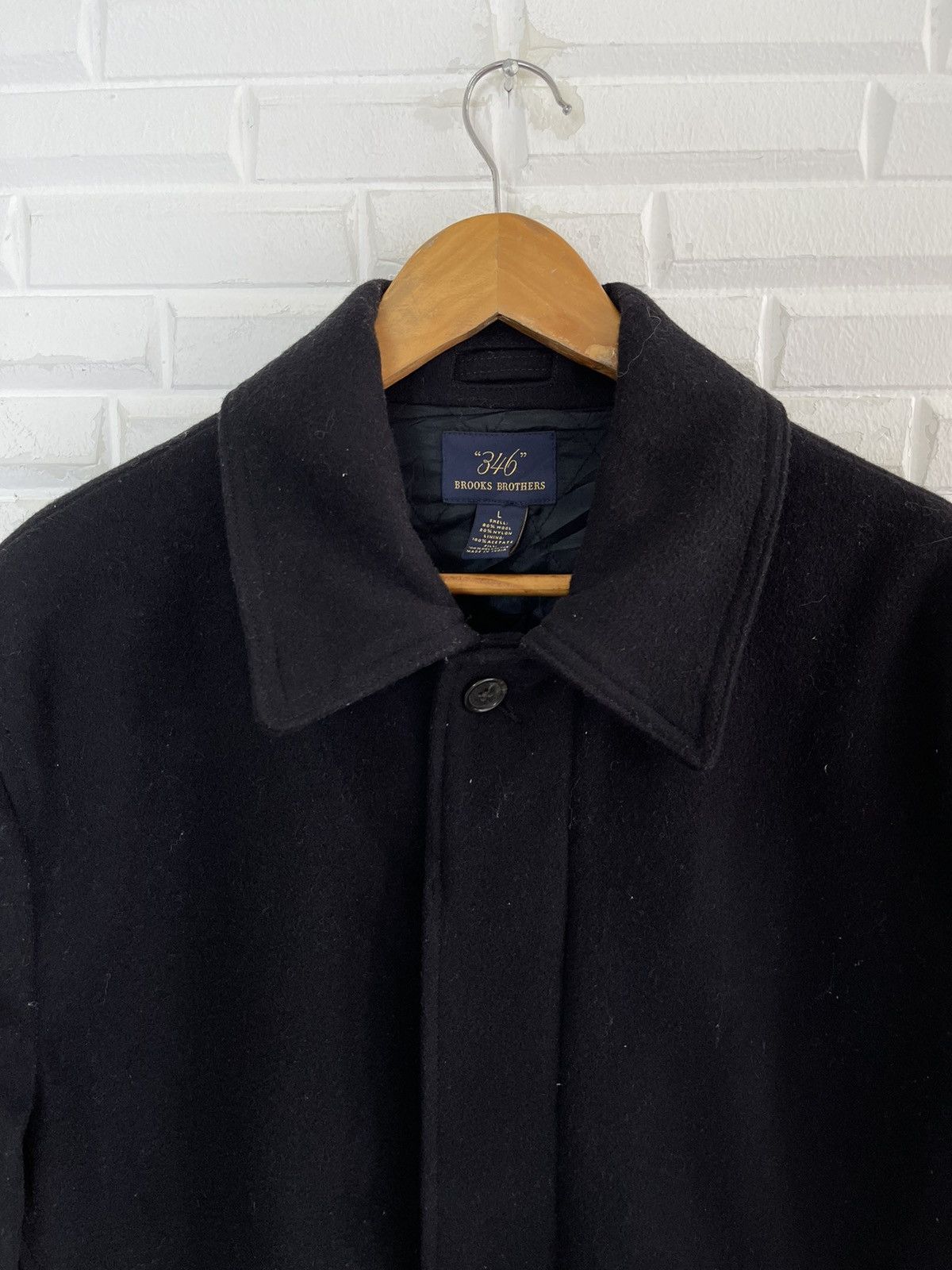 Brooks Brothers ☃️❄️Winter Brooks Brothers Wool Coat Blue Black Size US L / EU 52-54 / 3 - 3 Thumbnail