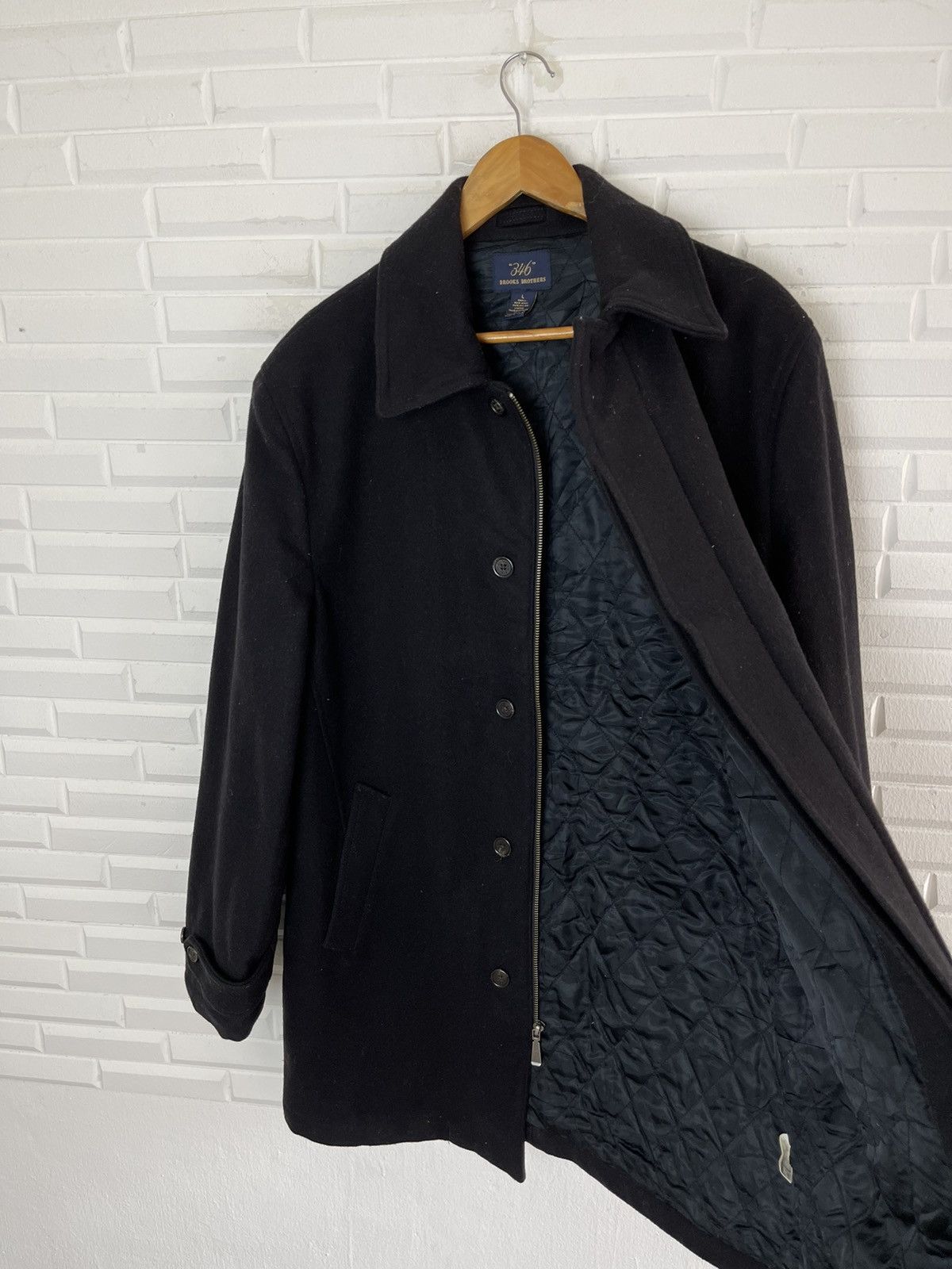Brooks Brothers ☃️❄️Winter Brooks Brothers Wool Coat Blue Black Size US L / EU 52-54 / 3 - 4 Thumbnail