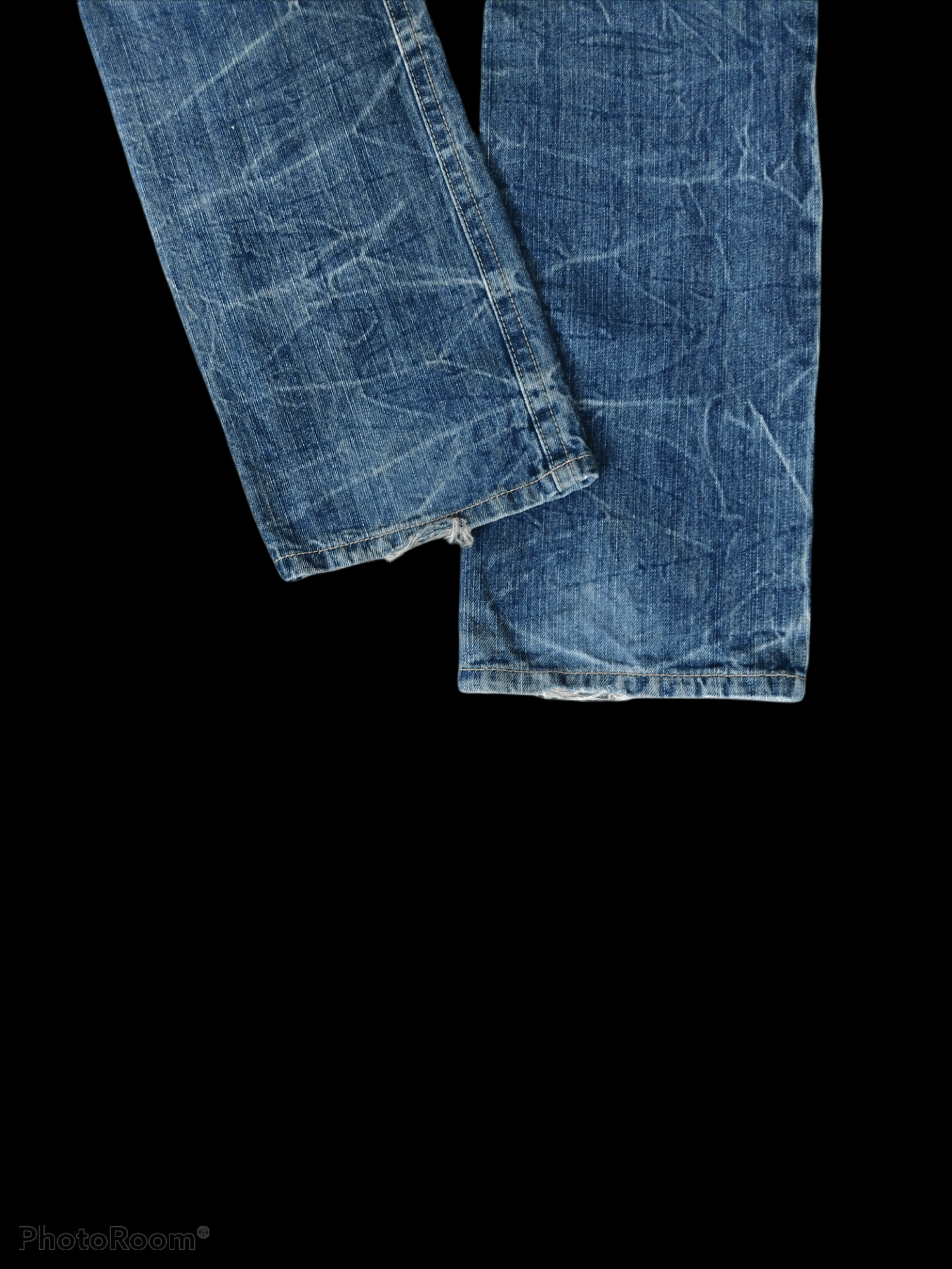 If Six Was Nine JAPANESE BRAND DOUBLE WAIST SKULL CROSSBONE DEBIM PANTS Size US 30 / EU 46 - 5 Thumbnail