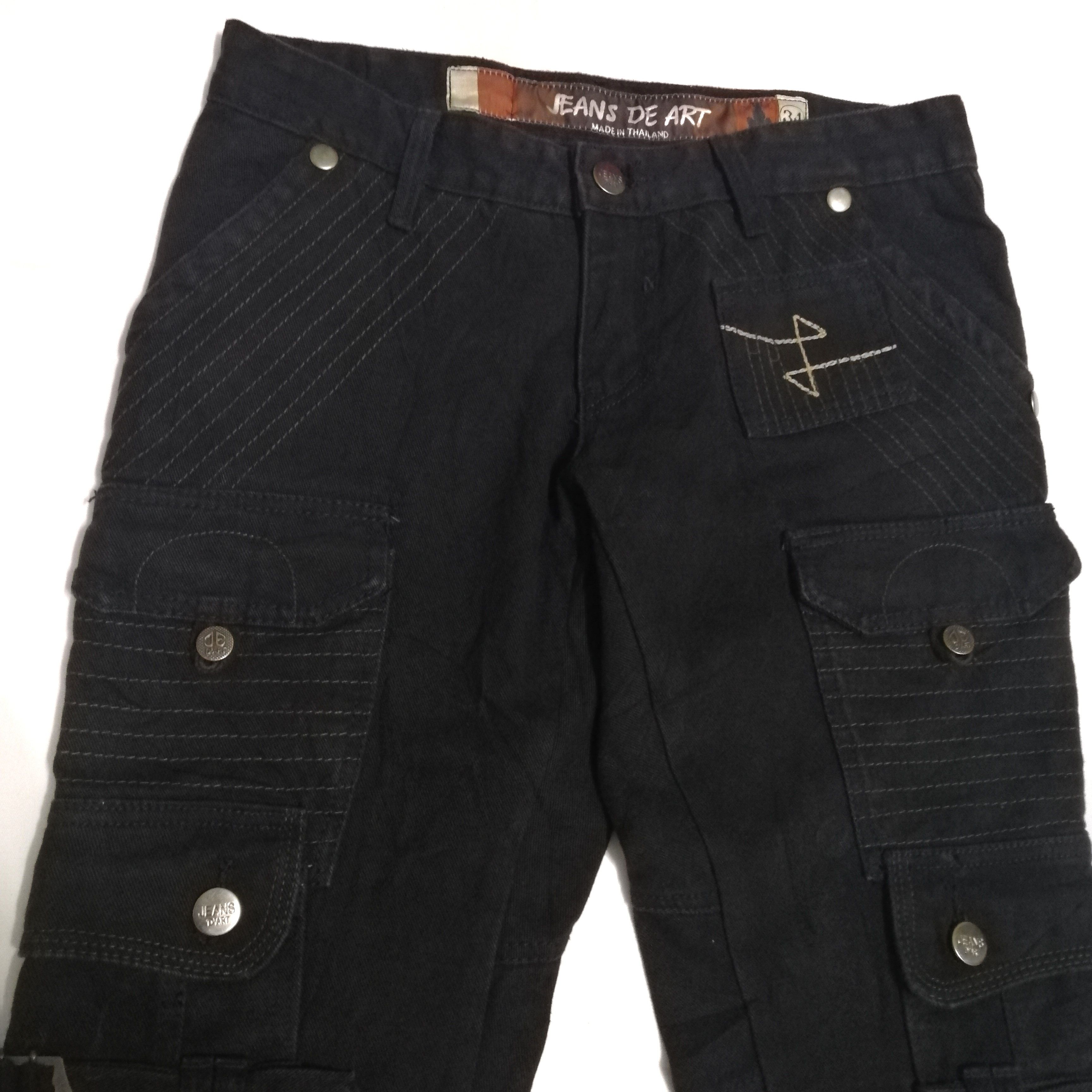 Other Japanese brand Jeans deArt bondage multi cargo pocket denim Size US 33 - 3 Thumbnail