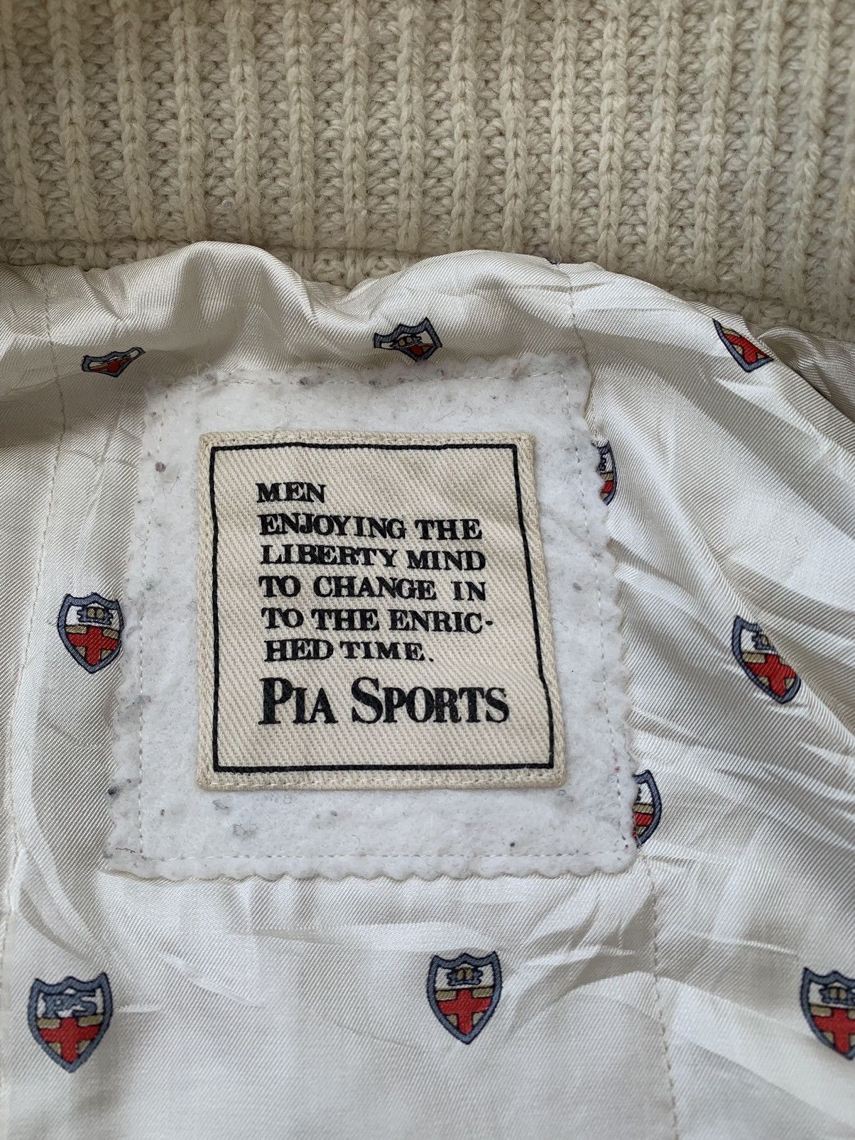 Sports Specialties × Vintage Vintage Pia Sports Wool Bombers Jacket Size US L / EU 52-54 / 3 - 10 Thumbnail