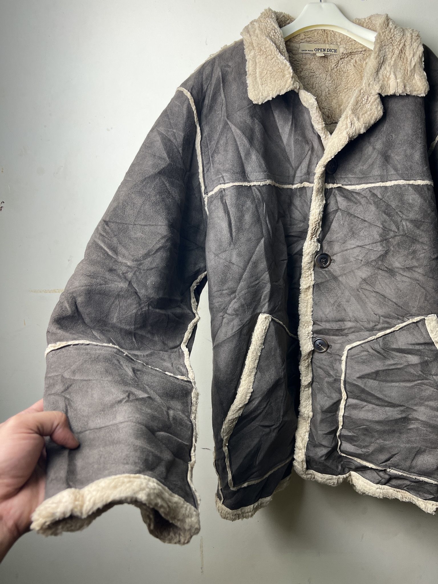 Other 🔥Union Made Open Dich Sherpa Shearling Jackets Size US M / EU 48-50 / 2 - 7 Thumbnail