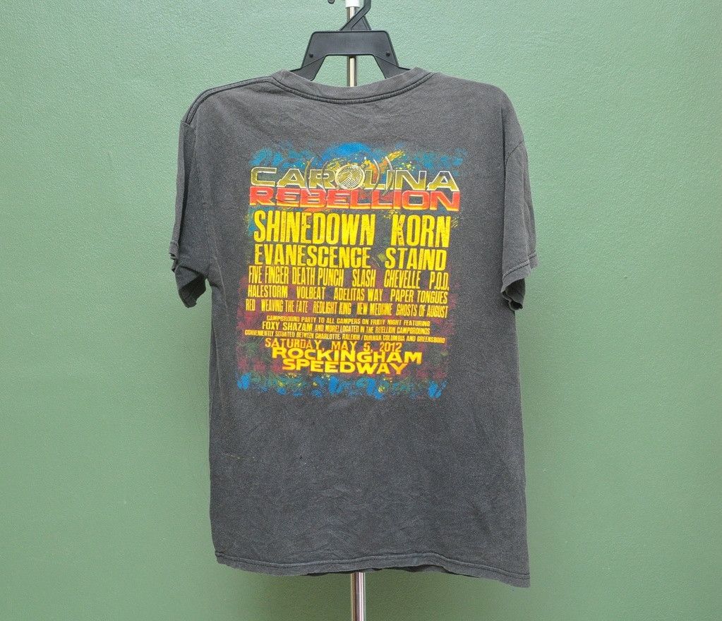 Band Tees × Designer × Japanese Brand Vintage Band Carolina Rebelion Music Shirt Size US M / EU 48-50 / 2 - 2 Thumbnail