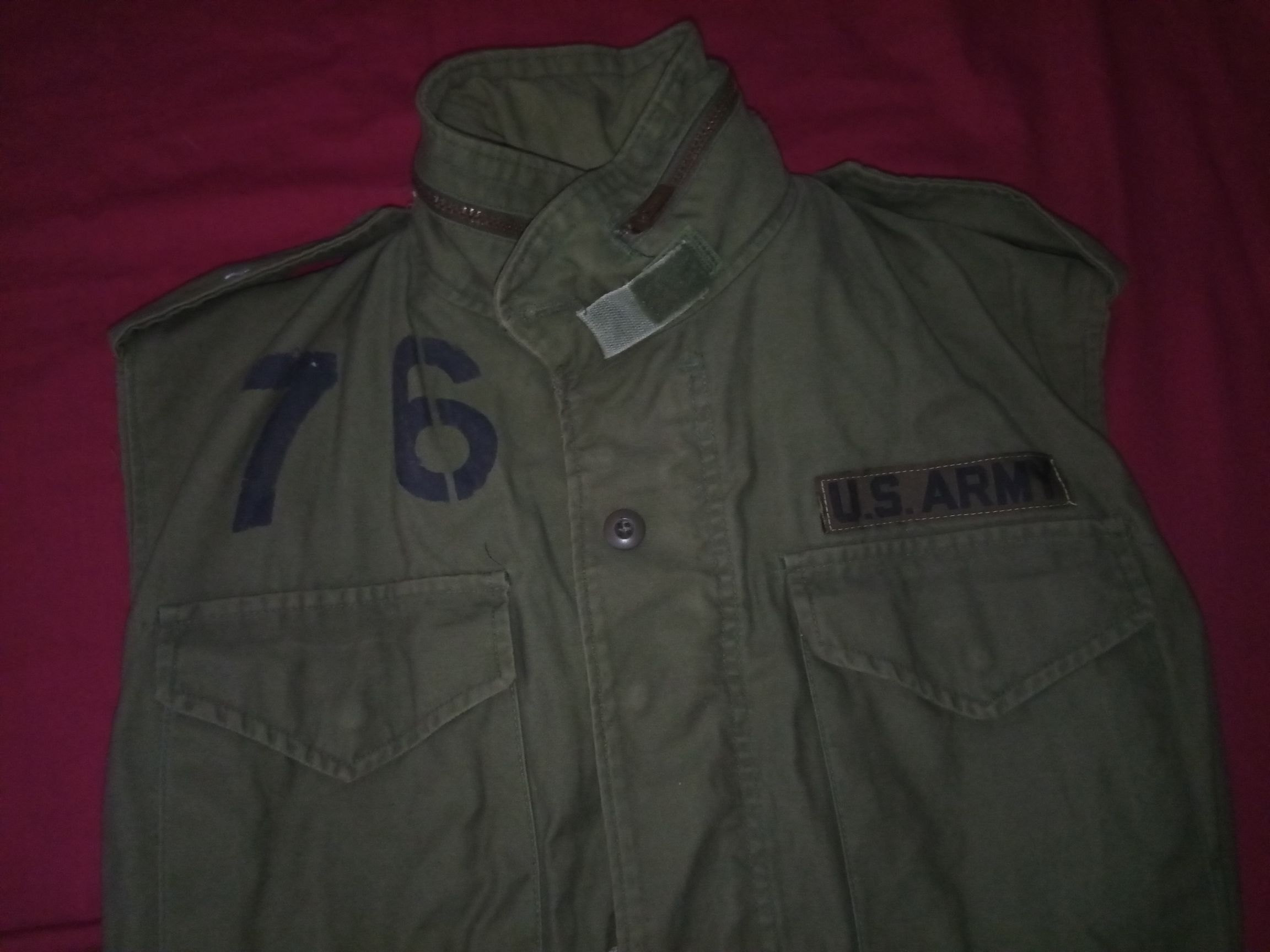 The Rolling Stones × Vintage Vintage Army jacket x Rolling Stones custom coat Size US M / EU 48-50 / 2 - 2 Thumbnail