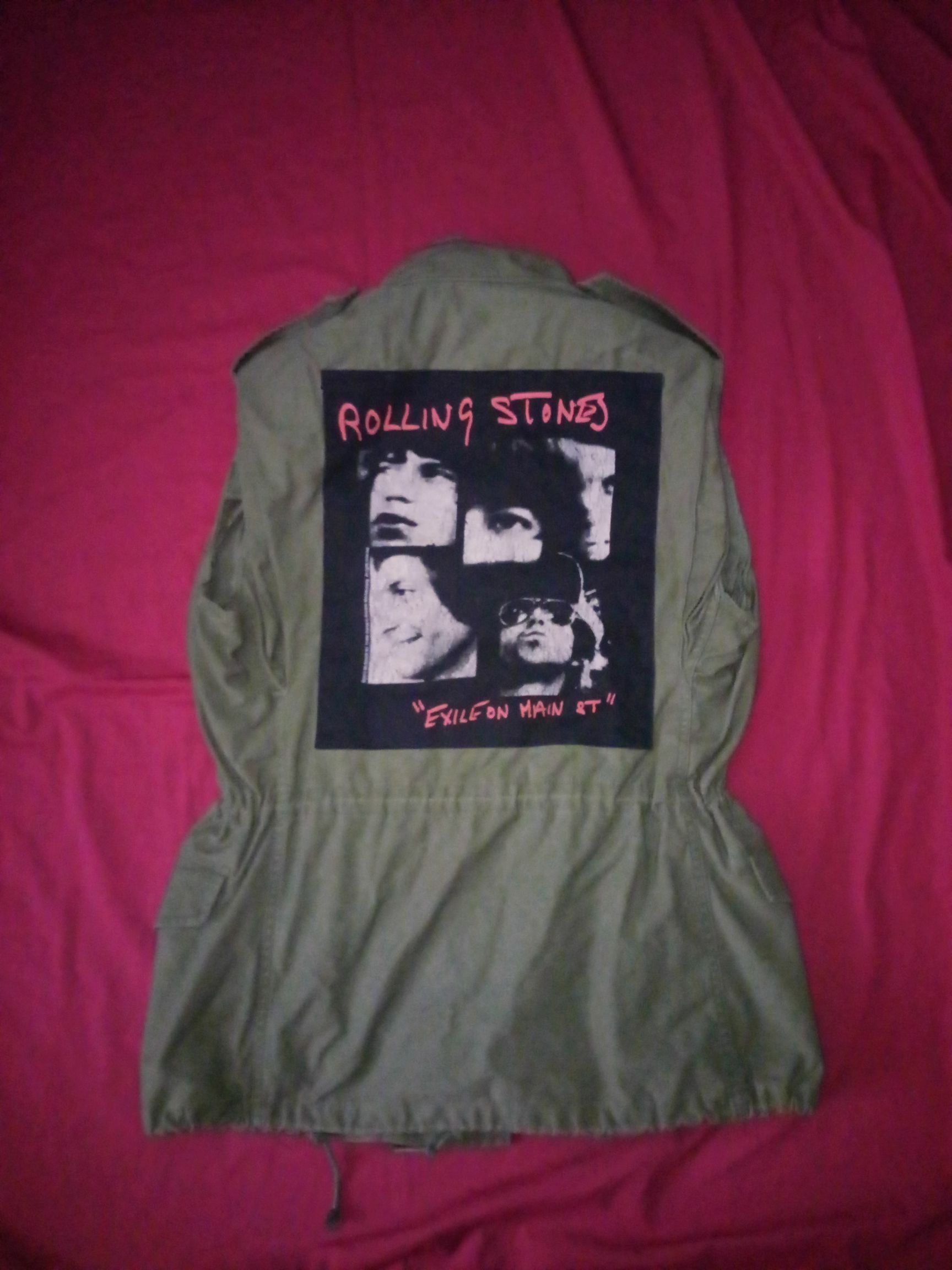 The Rolling Stones × Vintage Vintage Army jacket x Rolling Stones custom coat Size US M / EU 48-50 / 2 - 4 Thumbnail