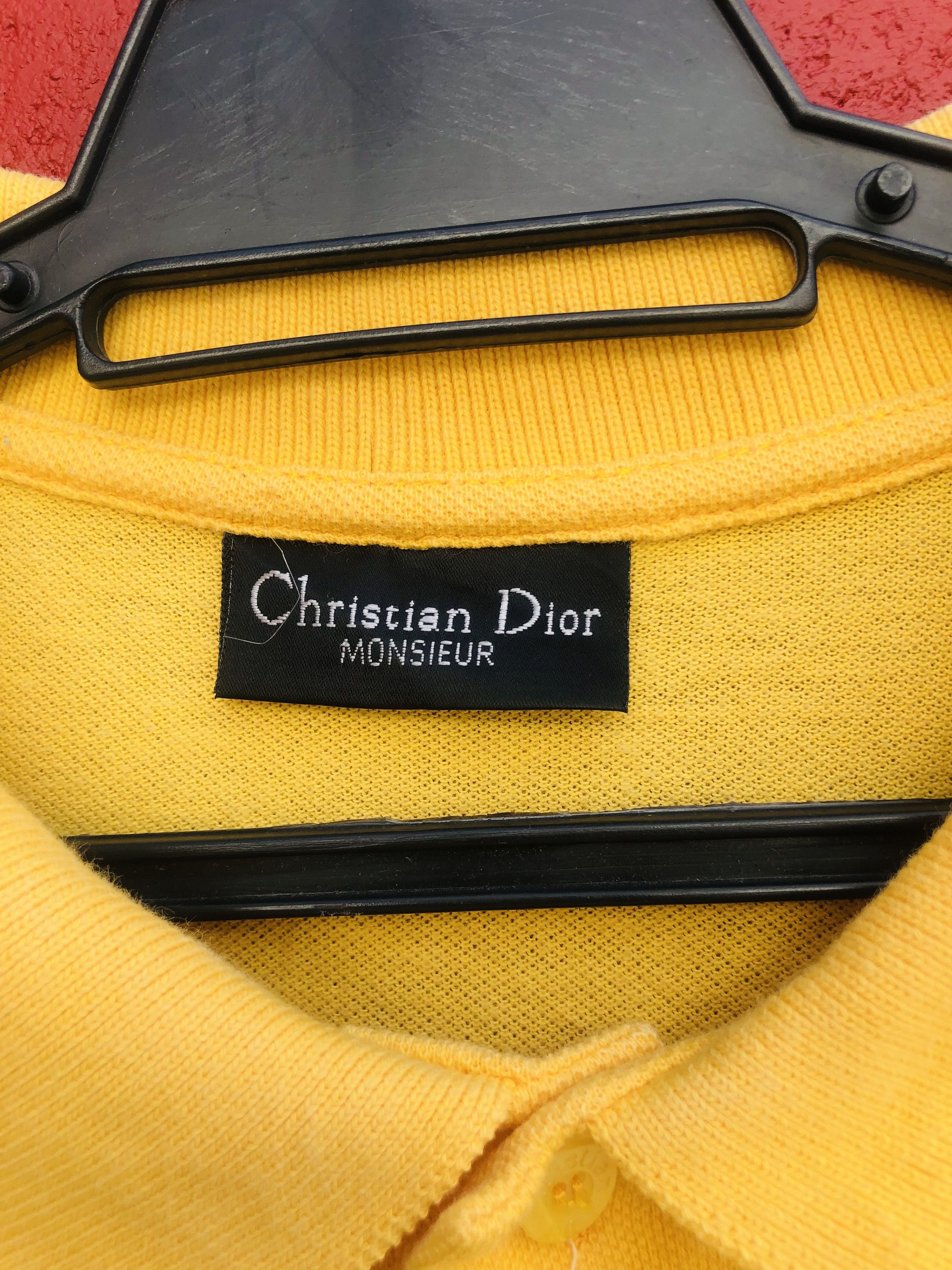 Christian Dior Monsieur × Vintage Vintage Christian Dior Monsieur Yellow Short Sleeve Size US L / EU 52-54 / 3 - 5 Thumbnail