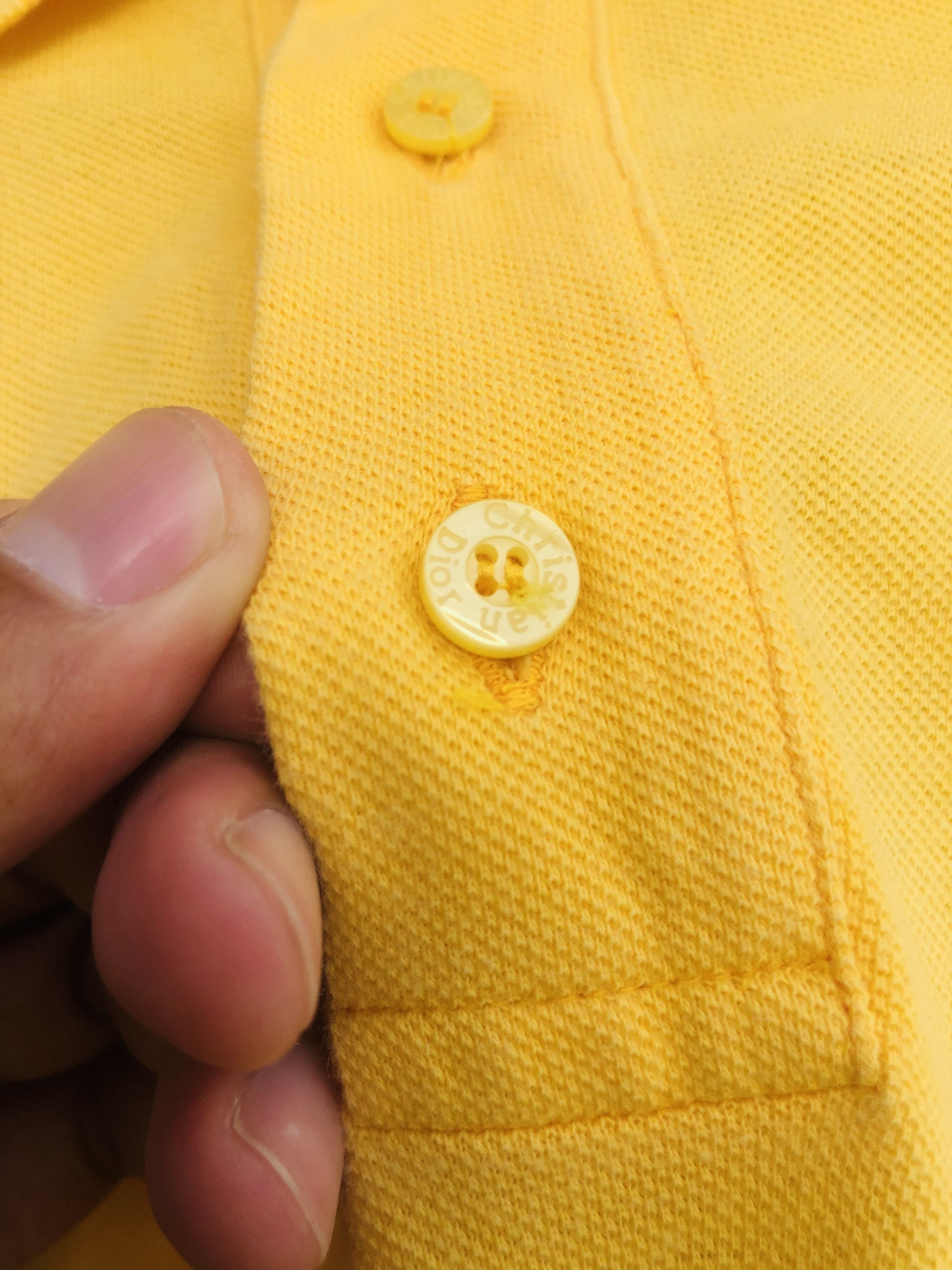 Christian Dior Monsieur × Vintage Vintage Christian Dior Monsieur Yellow Short Sleeve Size US L / EU 52-54 / 3 - 6 Thumbnail