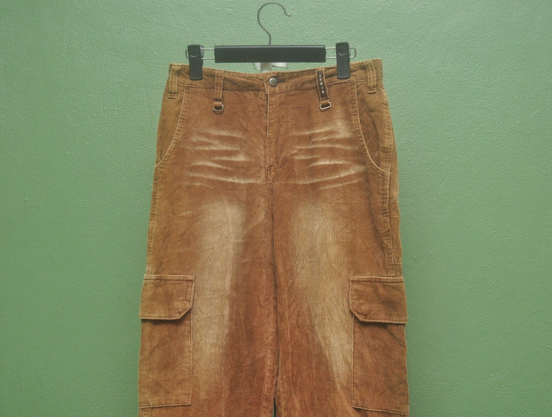 Edwin × Japanese Brand Vintage Edwin Chocolate Cudroy Travis Scott Fashion Style Size US 29 - 3 Thumbnail