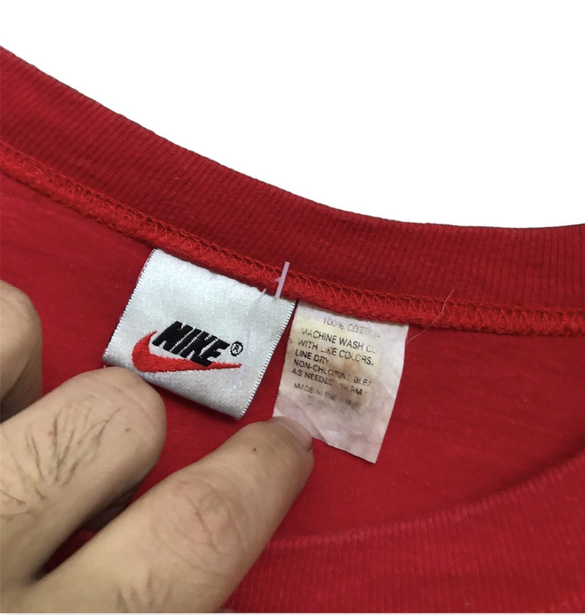 Vintage Vintage 90s Nike Block big logo Size US L / EU 52-54 / 3 - 3 Thumbnail