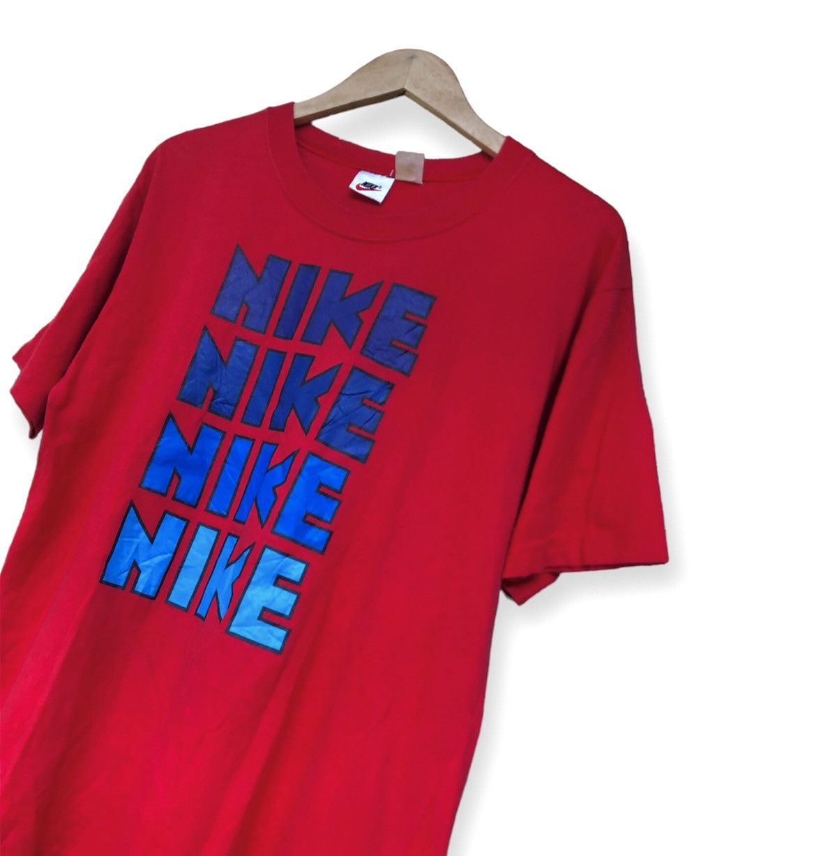 Vintage Vintage 90s Nike Block big logo Size US L / EU 52-54 / 3 - 2 Thumbnail