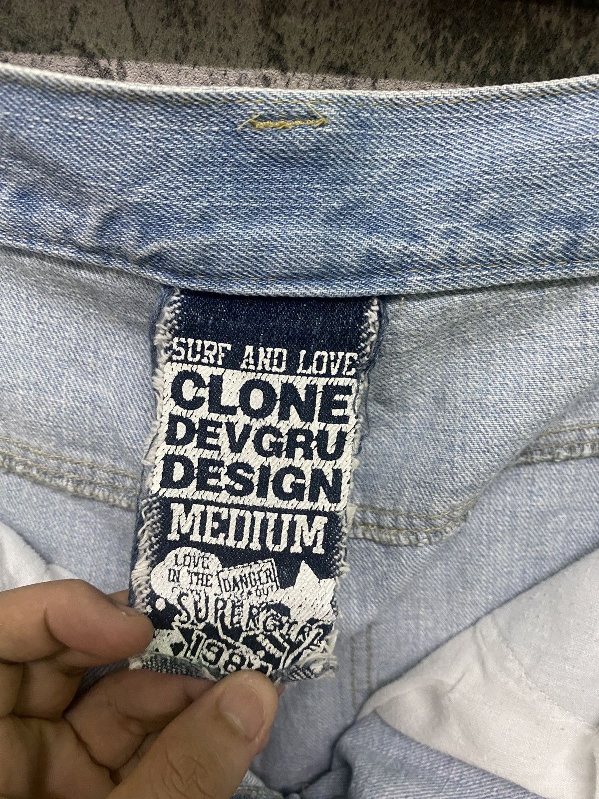 Japanese Brand CLONE DEVGRU DESIGN PRINTED CLAWMARK DENIM Size US 30 / EU 46 - 11 Thumbnail