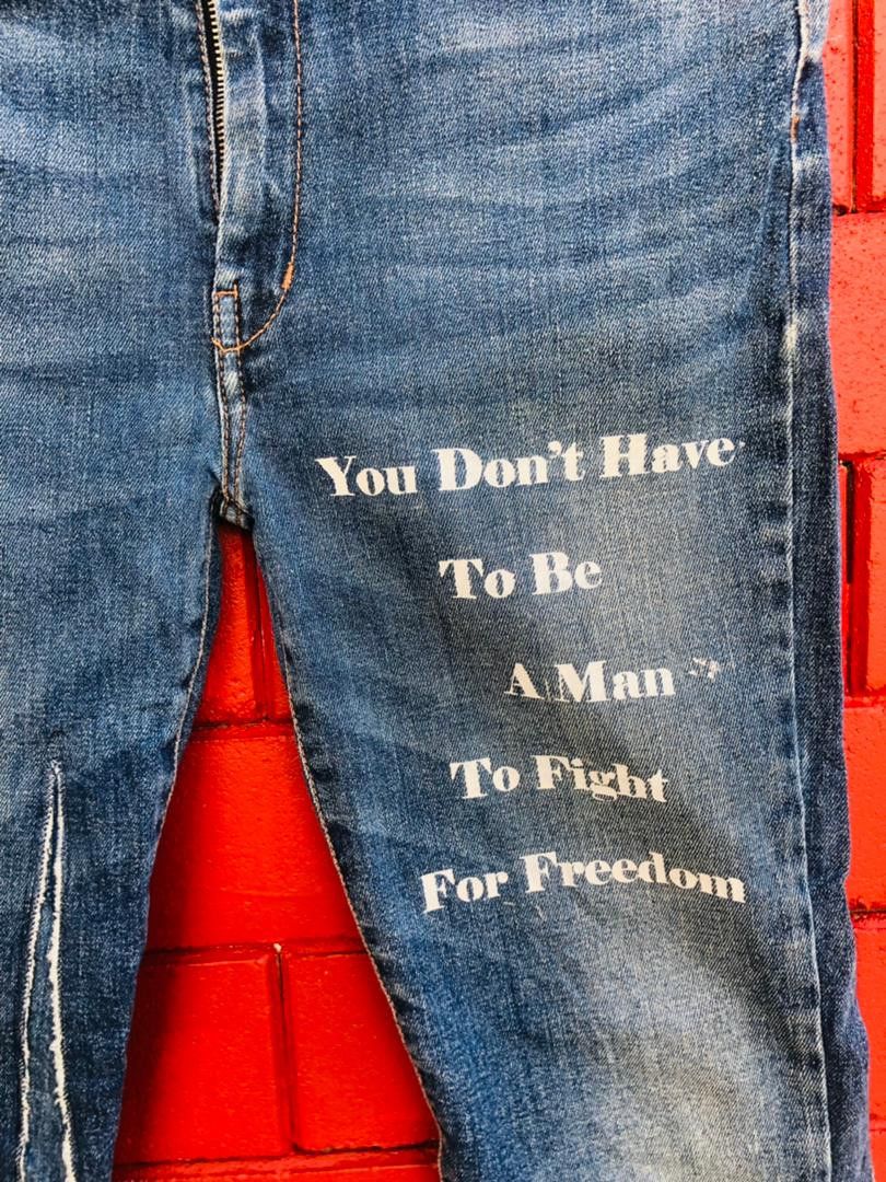 Japanese Brand × Vintage Vintage Max Mara Distressed Custom Travis Scott Style Size US 29 - 5 Thumbnail