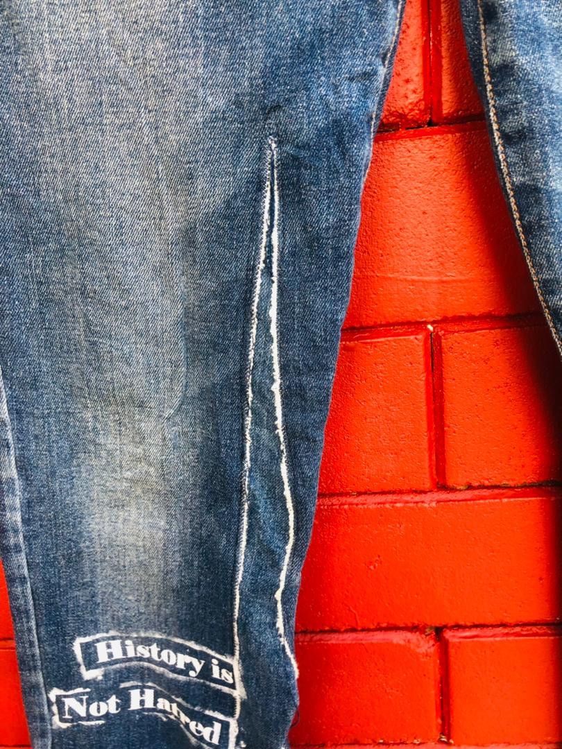 Japanese Brand × Vintage Vintage Max Mara Distressed Custom Travis Scott Style Size US 29 - 11 Thumbnail