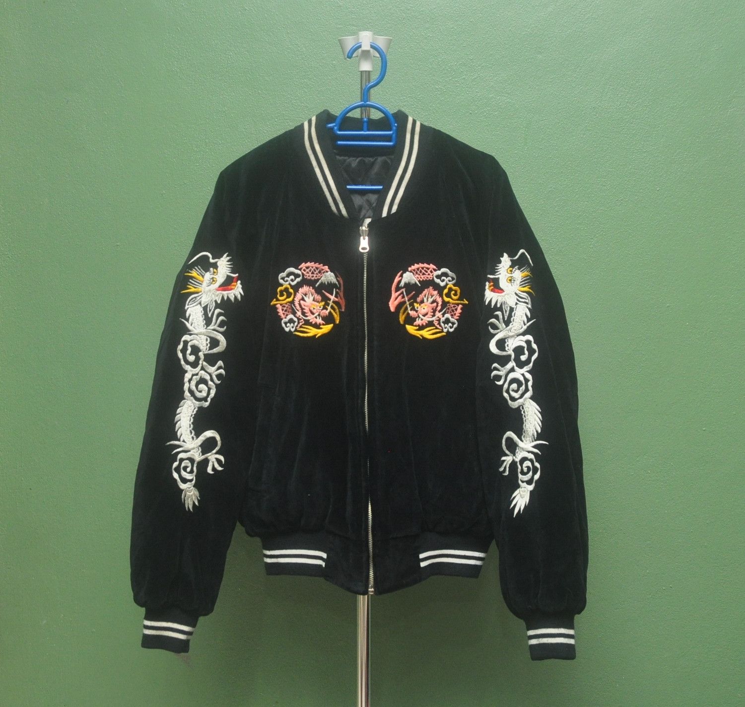 Japanese Brand × Vintage Vtg Motorcycle Reversible Dragon Jacket Travis Scott Style Size US L / EU 52-54 / 3 - 2 Thumbnail
