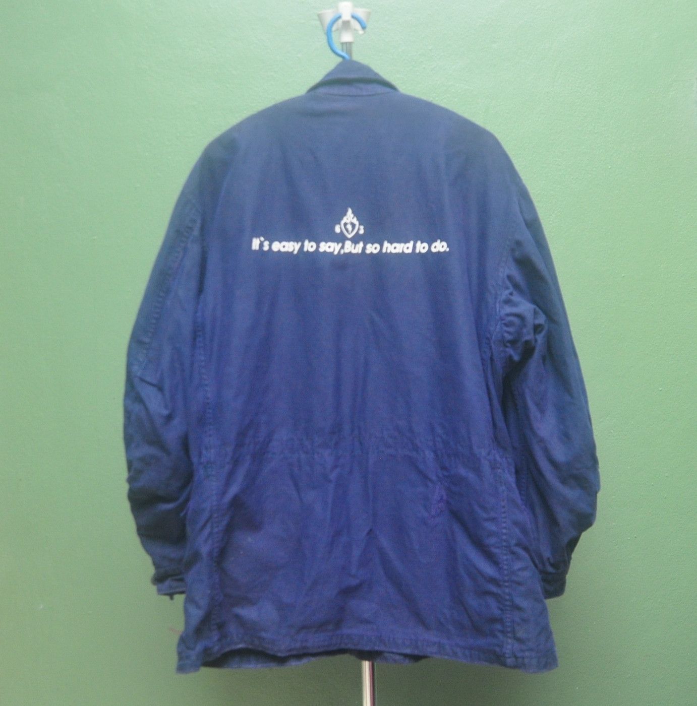 Japanese Brand × Vintage Vintage Army Military Blue Navy Designer Fashion Jacket Size US L / EU 52-54 / 3 - 3 Thumbnail