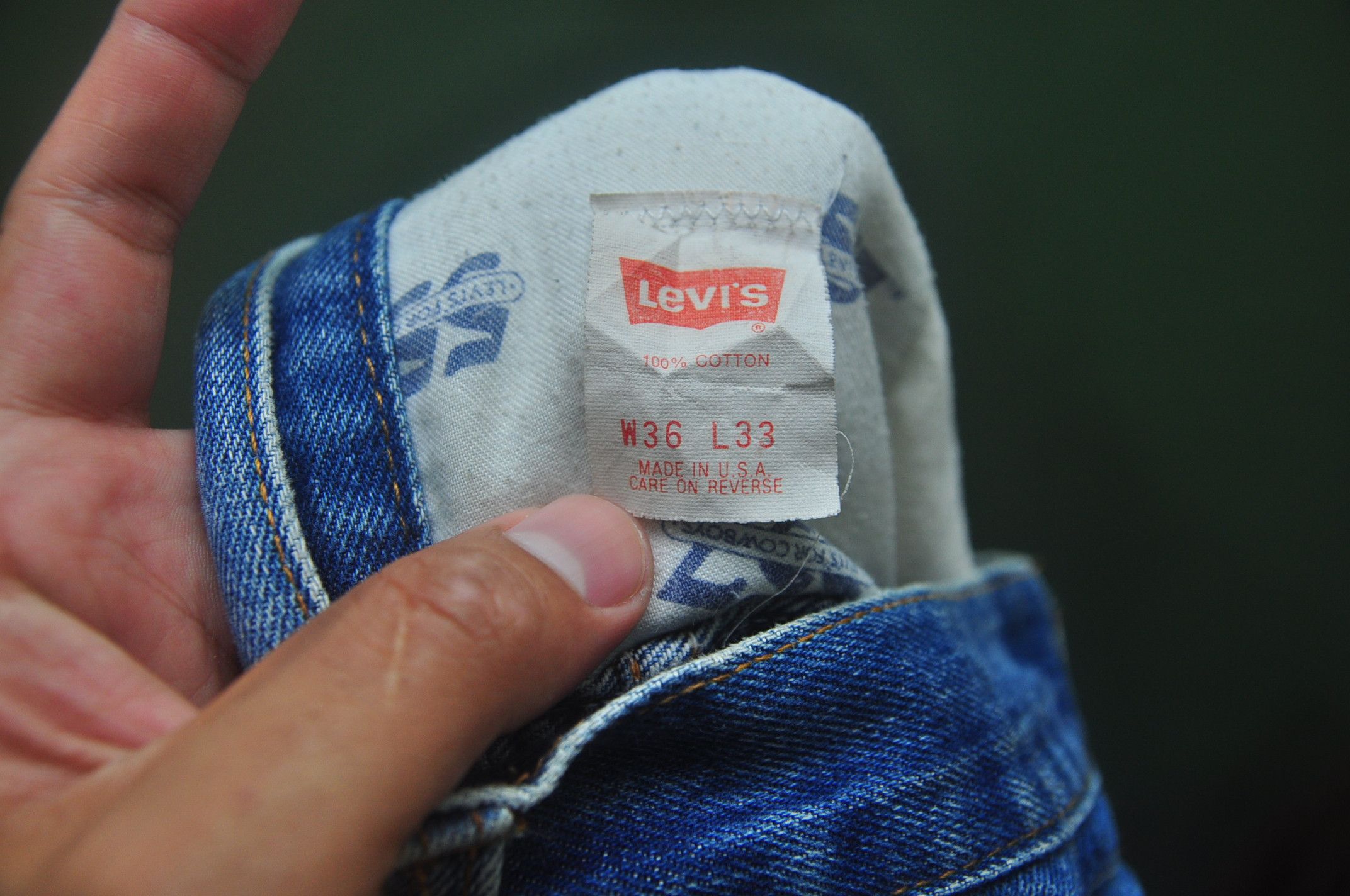 Japanese Brand × Vintage Vintage Levis Distressed Jeans Designer Fashion Style Size US 32 / EU 48 - 12 Thumbnail