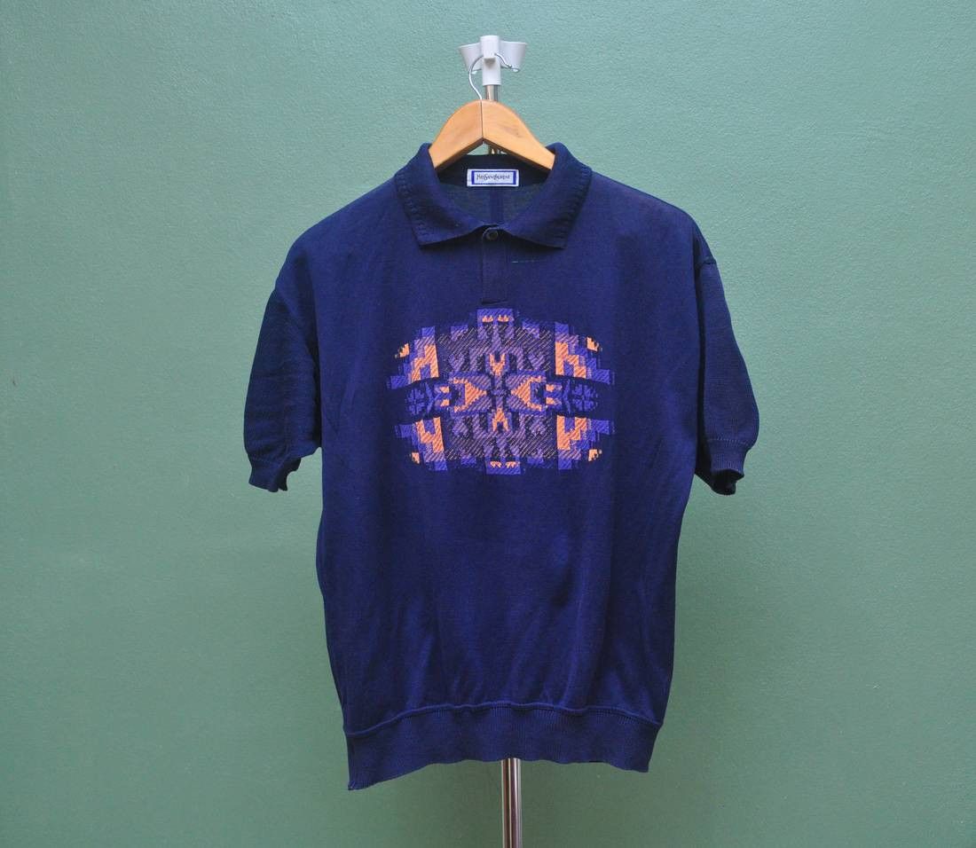 Designer × Vintage × Yves Saint Laurent Vintage YSL Yves Saint Lauren Designer Fashion Style Shirt Size US M / EU 48-50 / 2 - 1 Thumbnail