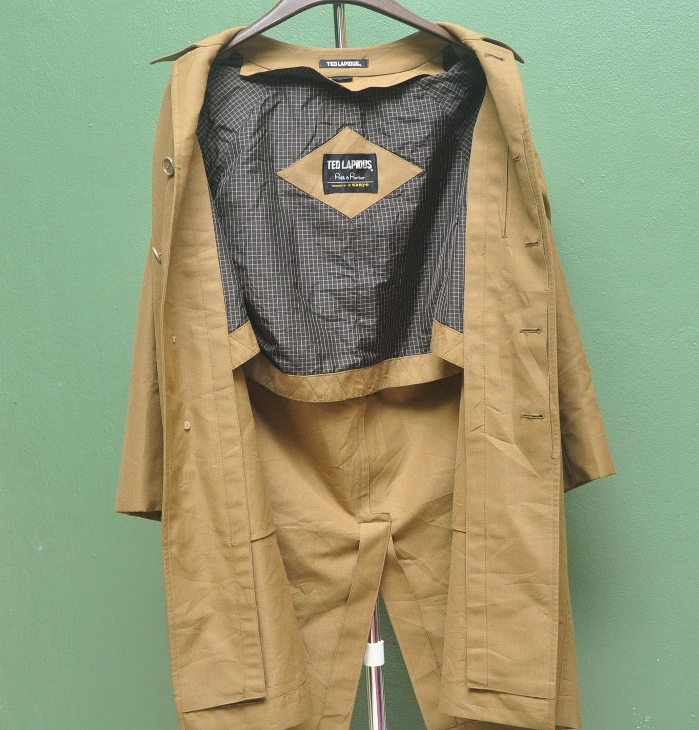 Japanese Brand × TED LAPIDUS × Vintage Vintage Ted Lapidus Designer Fashion Style Long Coat Size US L / EU 52-54 / 3 - 4 Thumbnail