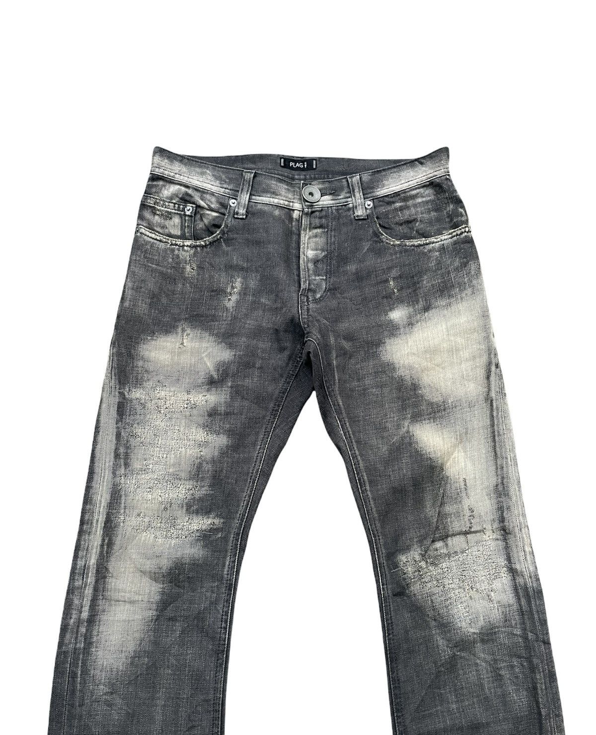 Japanese Brand Plag Aging Wash & Rework Zig Zag Denim Size US 32 / EU 48 - 3 Thumbnail