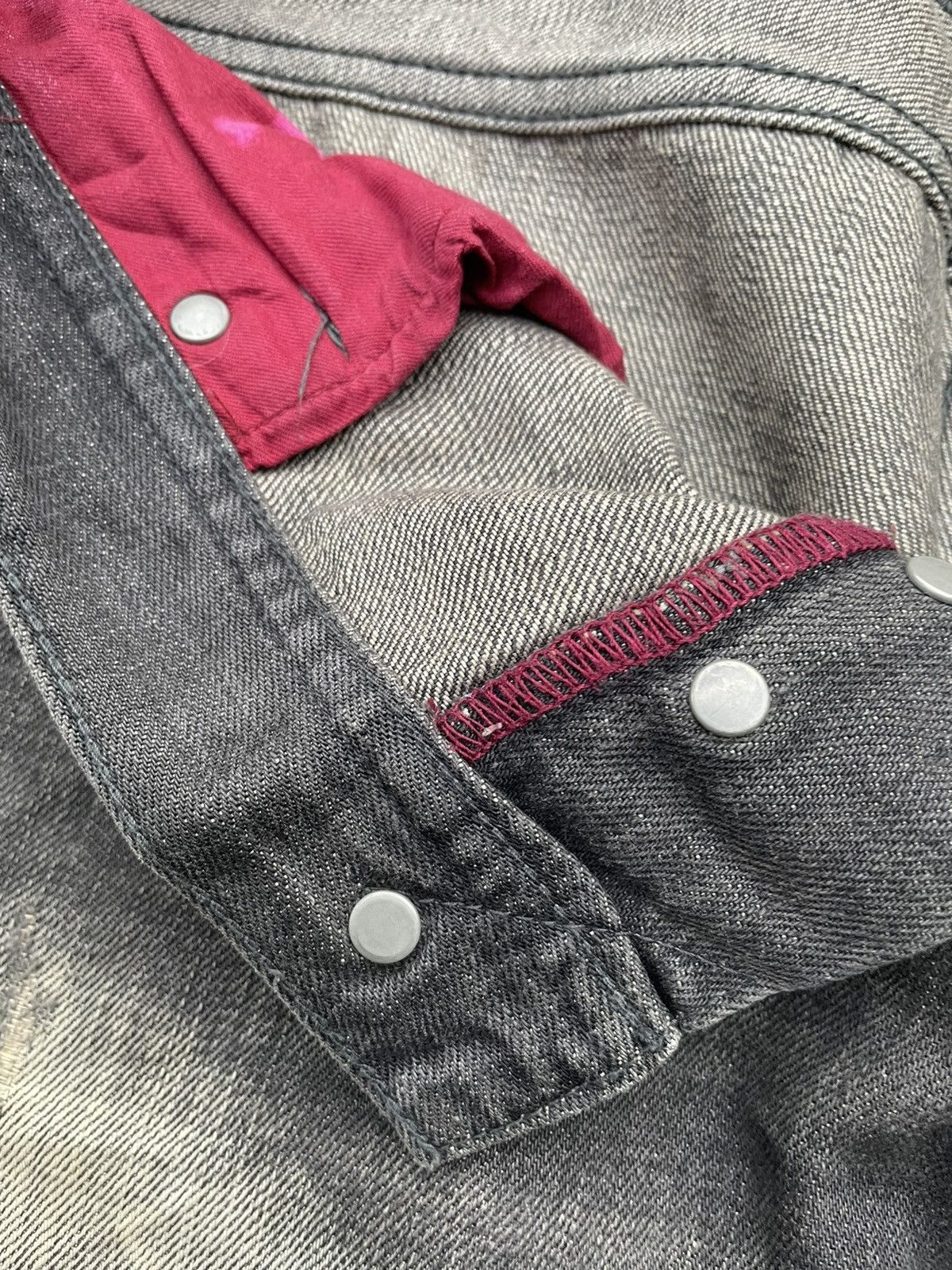 Japanese Brand Plag Aging Wash & Rework Zig Zag Denim Size US 32 / EU 48 - 14 Thumbnail