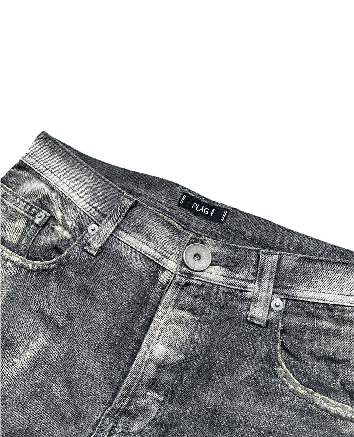 Japanese Brand Plag Aging Wash & Rework Zig Zag Denim Size US 32 / EU 48 - 6 Thumbnail