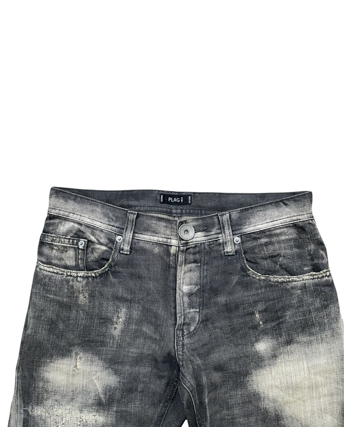 Japanese Brand Plag Aging Wash & Rework Zig Zag Denim Size US 32 / EU 48 - 5 Thumbnail