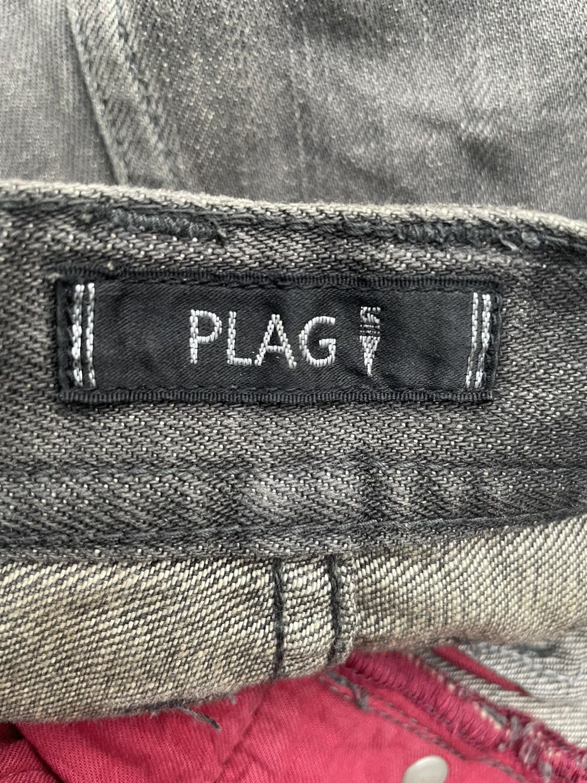 Japanese Brand Plag Aging Wash & Rework Zig Zag Denim Size US 32 / EU 48 - 12 Thumbnail