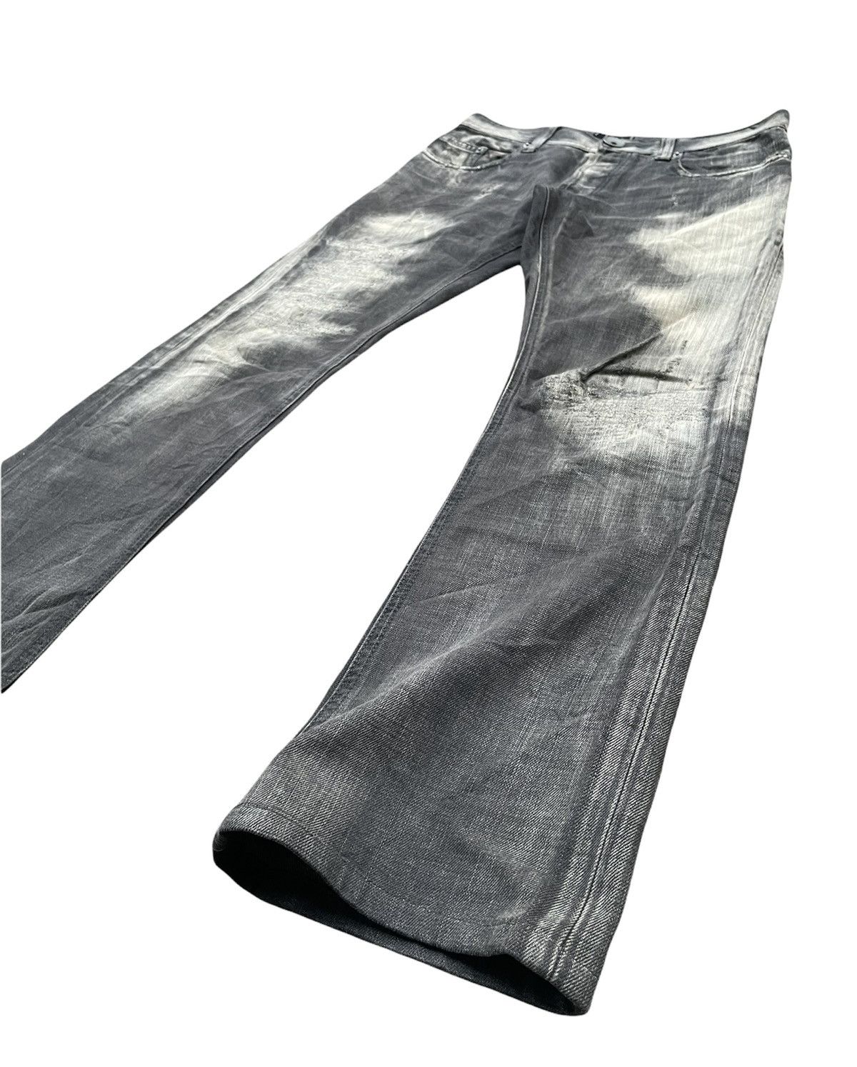 Japanese Brand Plag Aging Wash & Rework Zig Zag Denim Size US 32 / EU 48 - 2 Thumbnail