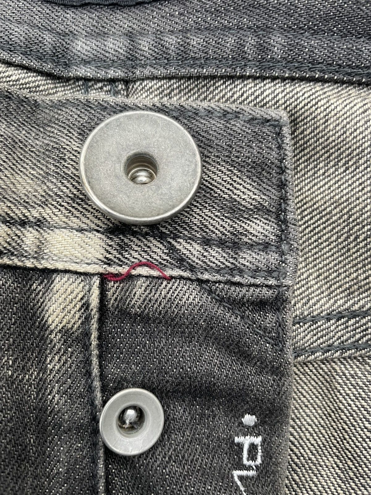 Japanese Brand Plag Aging Wash & Rework Zig Zag Denim Size US 32 / EU 48 - 15 Thumbnail