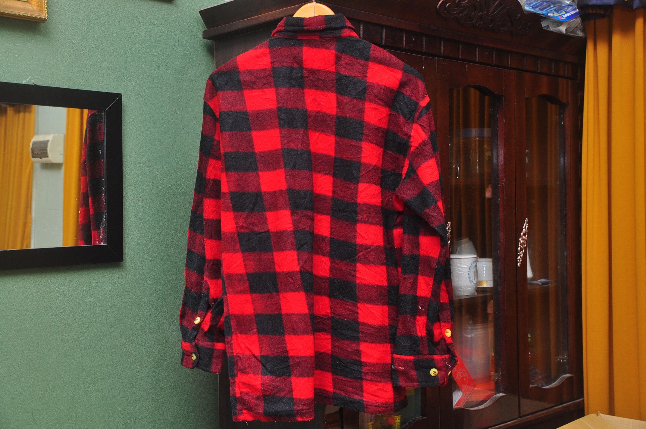 Japanese Brand × Nirvana × Vintage Vintage Multicolour Grunge Long Sleeve Button Up Shirt Size US L / EU 52-54 / 3 - 2 Thumbnail